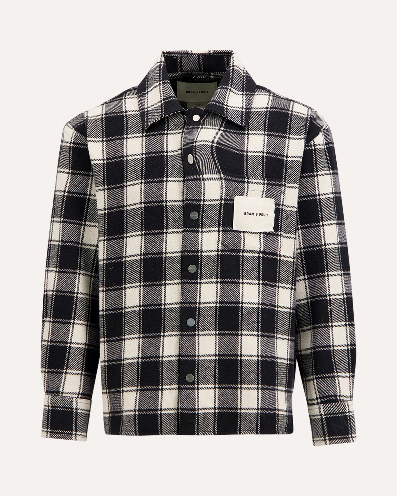 Brams Fruit Flanel Overshirt ZWART 1