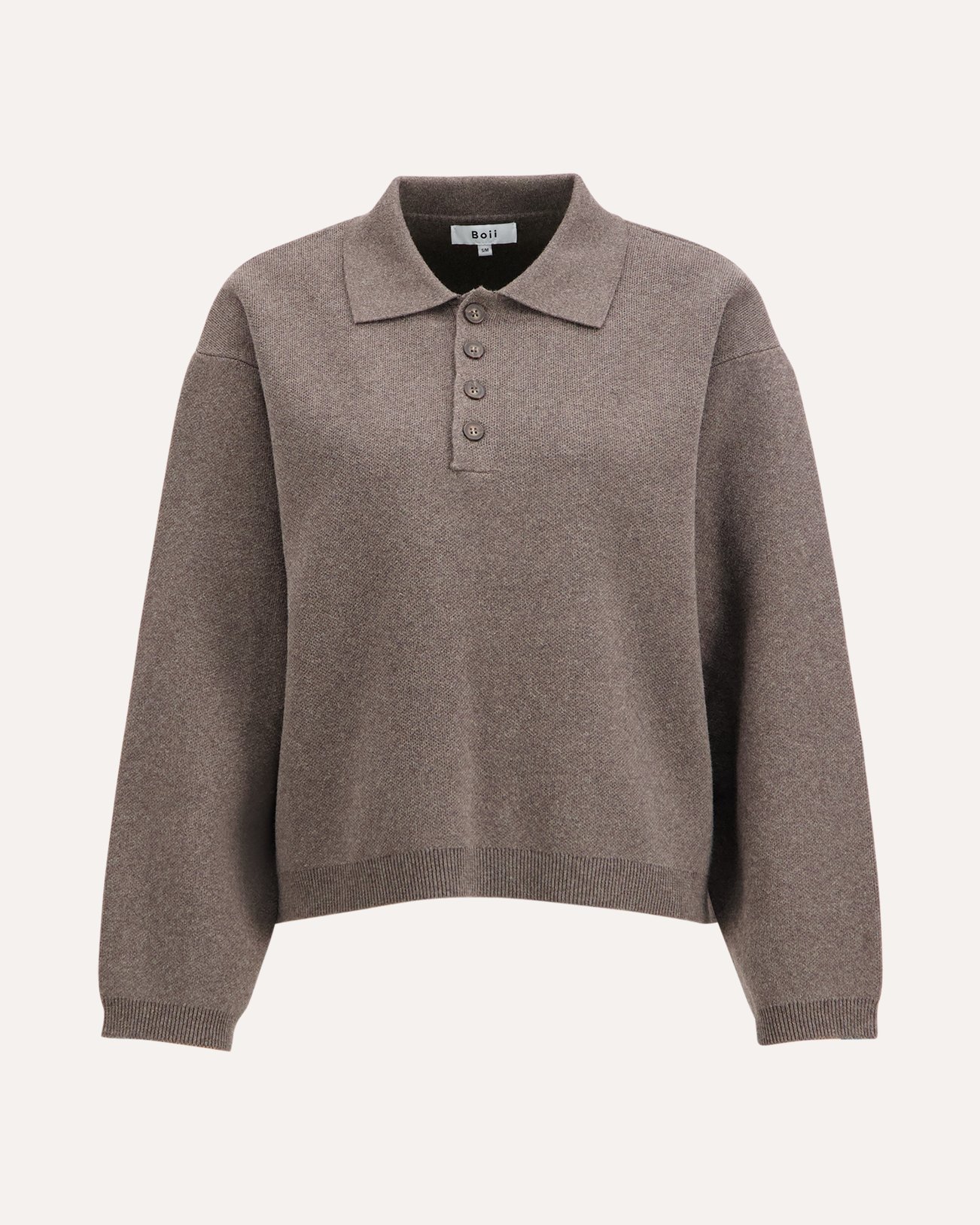Boii Studios Jisse Polo Knit BRUIN 1