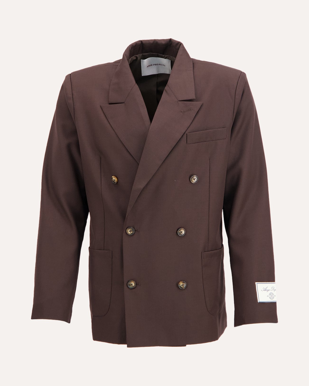 Ange Projects Double Breasted Blazer BRUIN 1