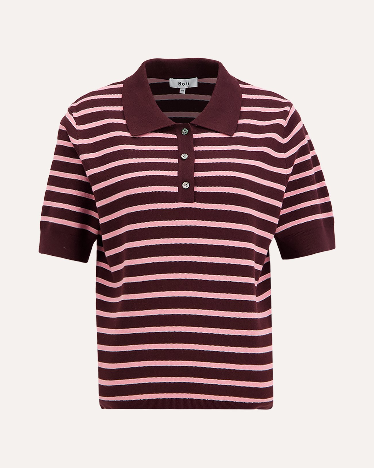 Boii Studios Aduna Polo Knit ROOD 1