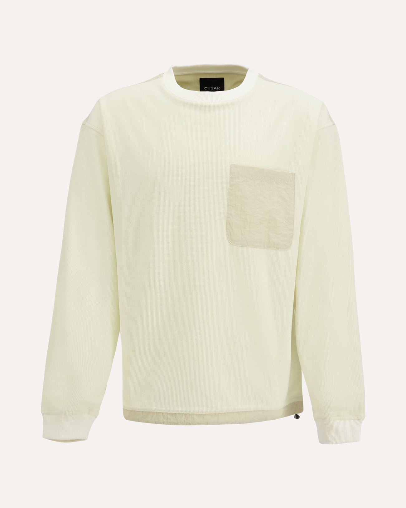 Cesar Equipment Esigna Long Sleeve Fleece T-Shirt BEIGE 1
