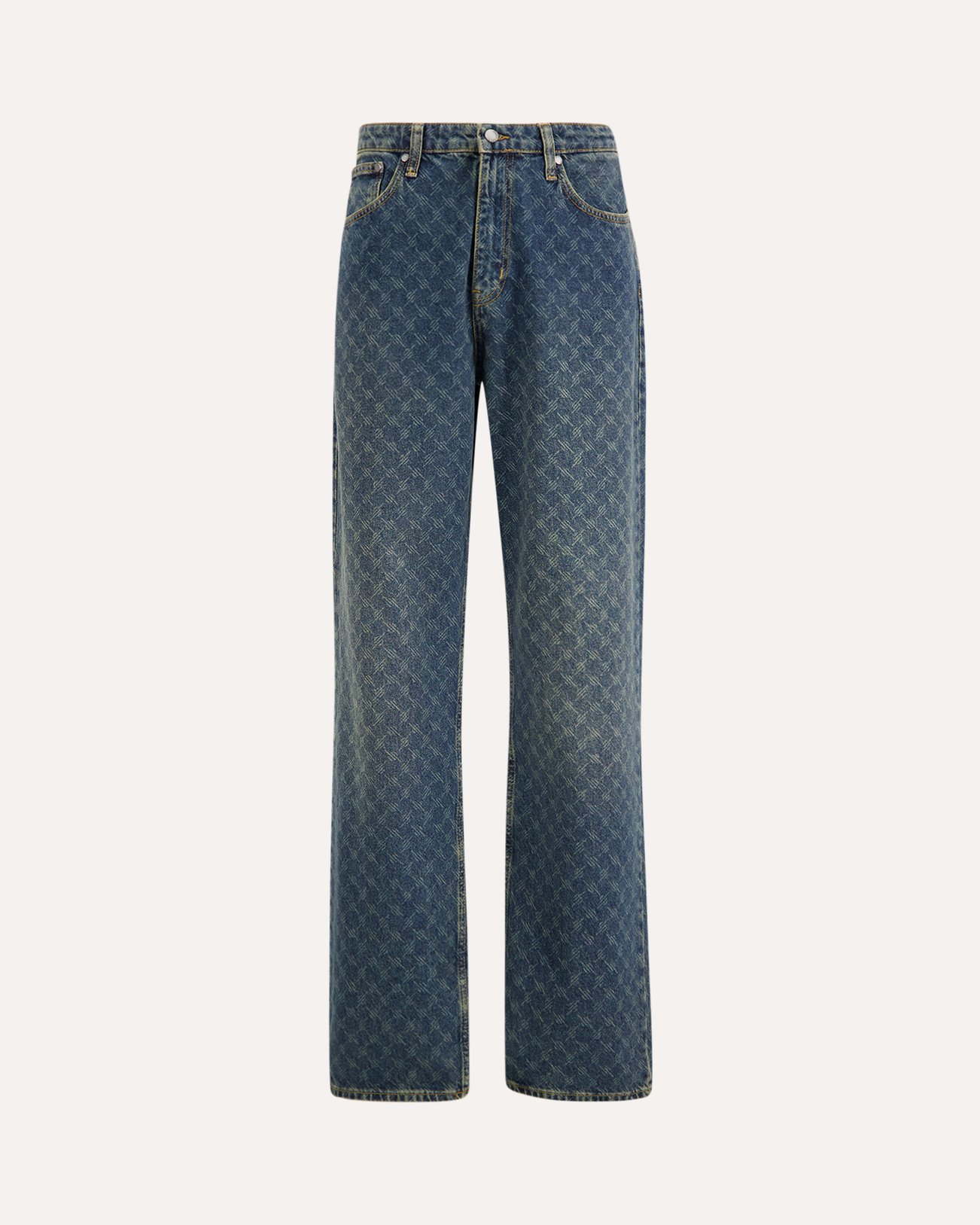 Daily Paper amba monogram jeans v2 BLAUW 1