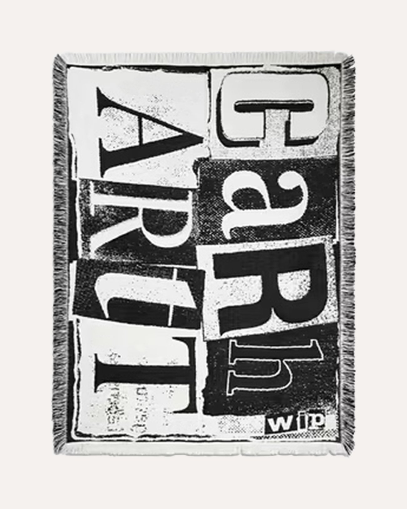 Carhartt Letterpress Blanket ZWART 1