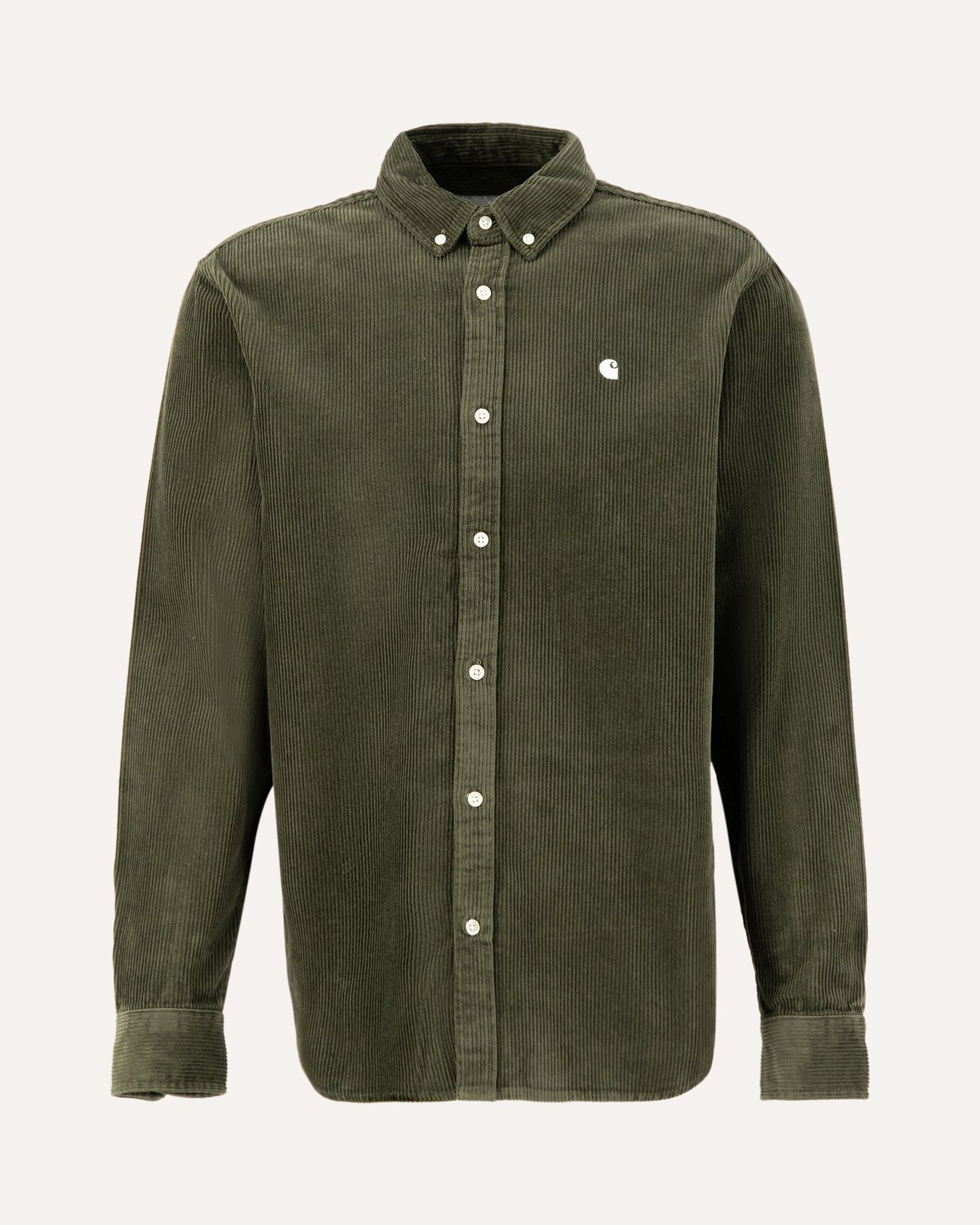 Carhartt WIP L/S Madison Cord Shirt GREEN 1