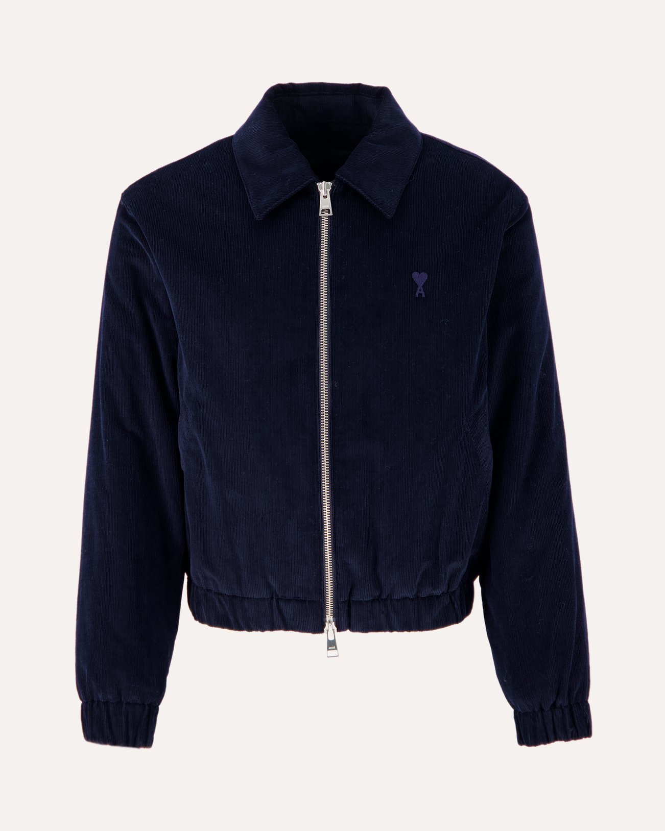 AMI Paris Blouson Zippe Ami De Coeur DONKERBLAUW 1