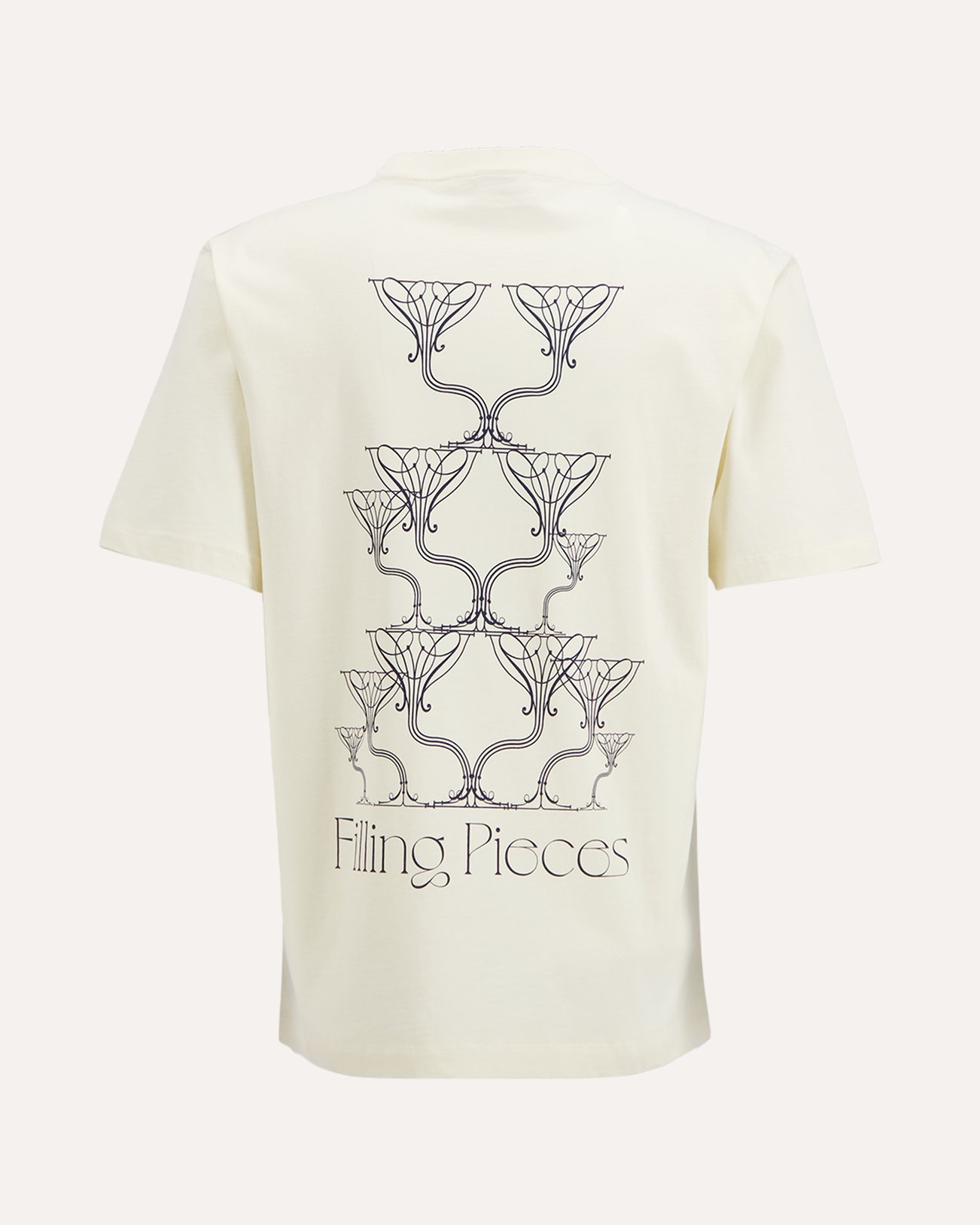 Filling Pieces T-shirt Champagne WIT 1