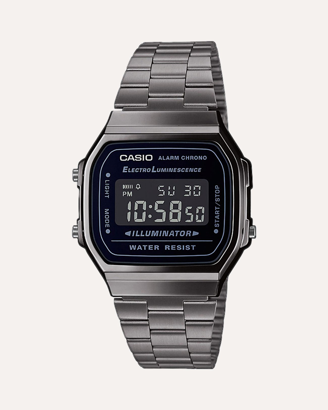 Casio CA A168WEGG-1BEF ZILVER 1