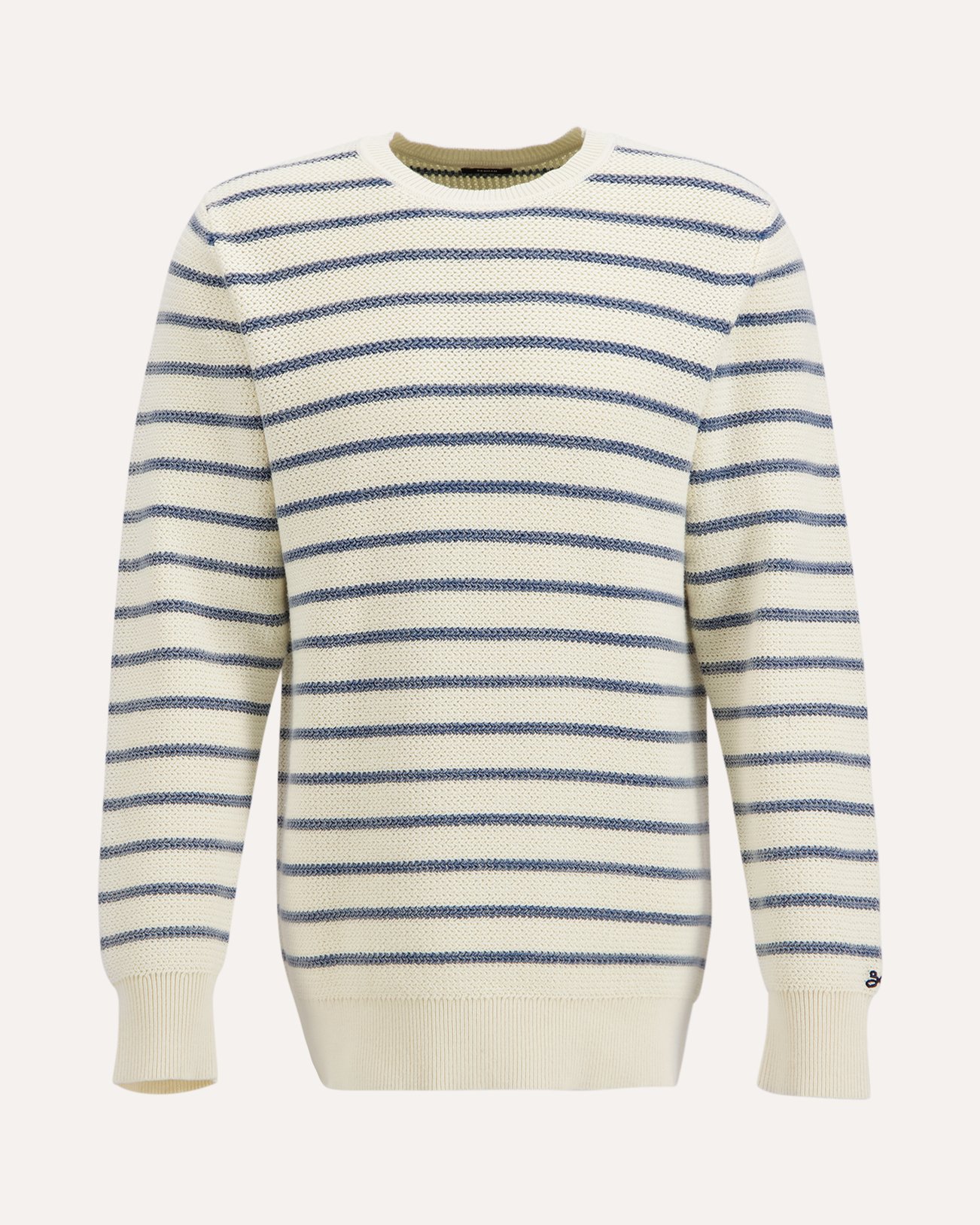 Denham Leo Crewneck Ls Stripe 2/20 Lw WIT 1