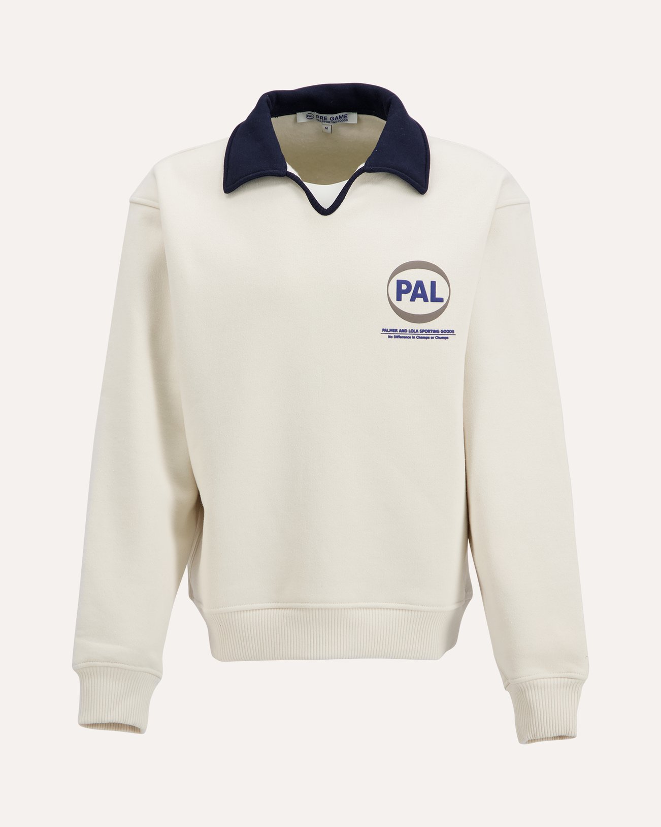 PAL Sporting Goods Pre Game Polo Sweatshirt BEIGE 1