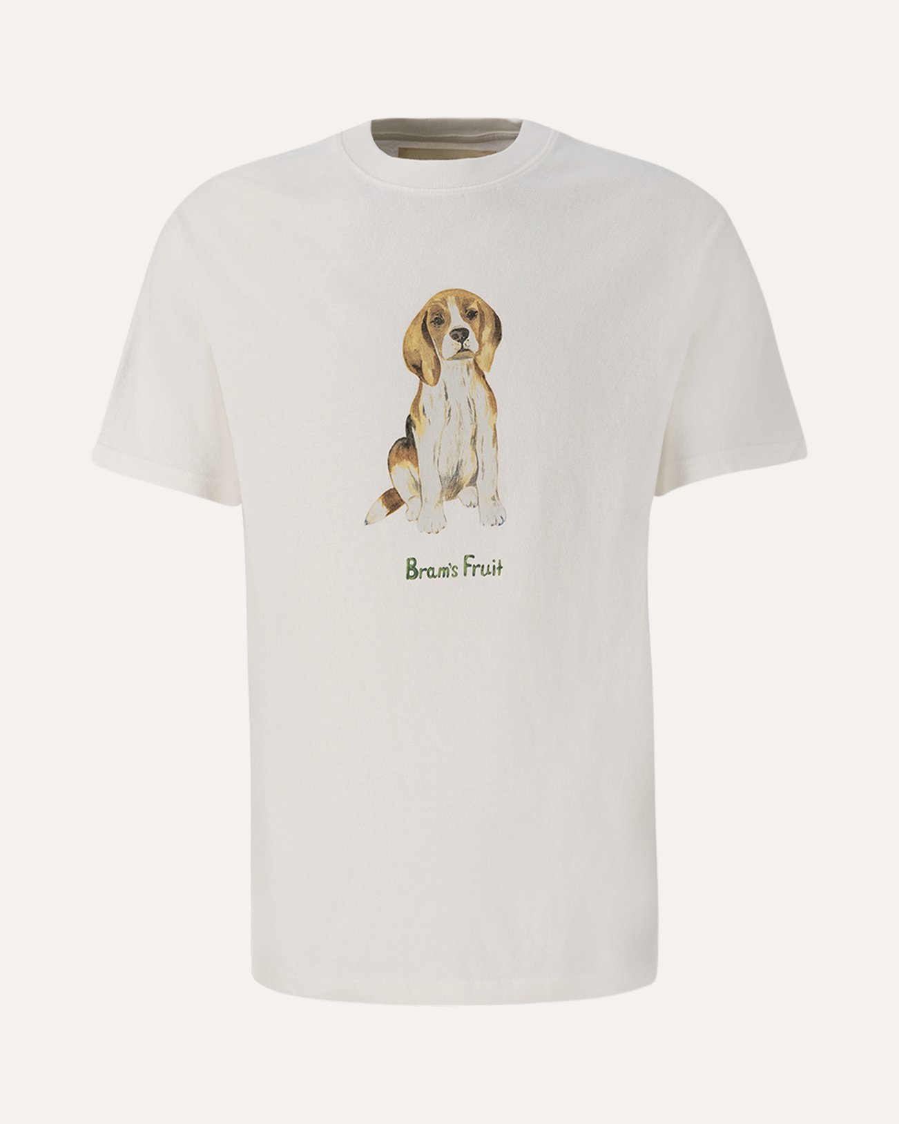 Brams Fruit Beagle Aquarel T-Shirt WIT 1