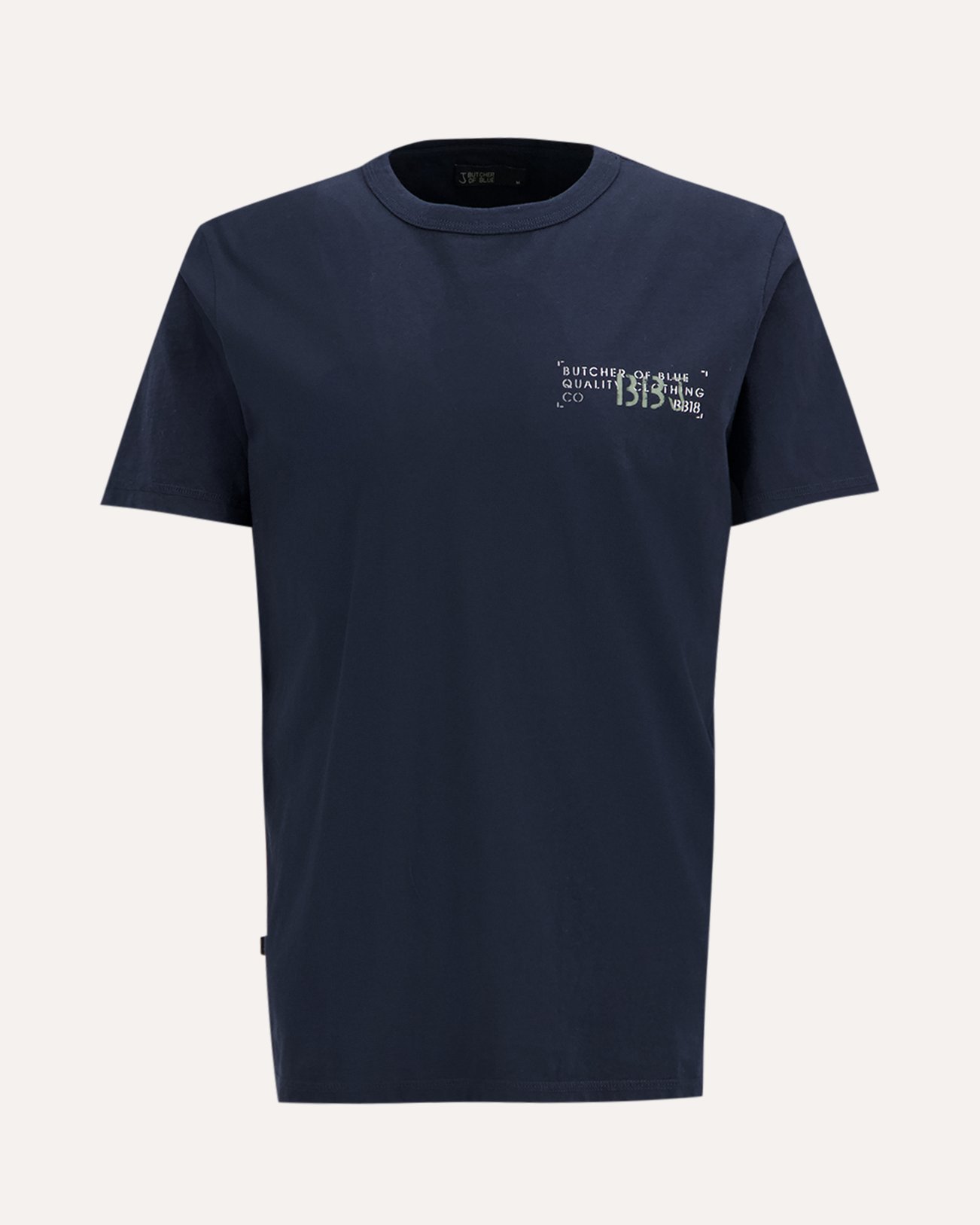 Butcher of Blue Classic Box Tee DONKERBLAUW 1