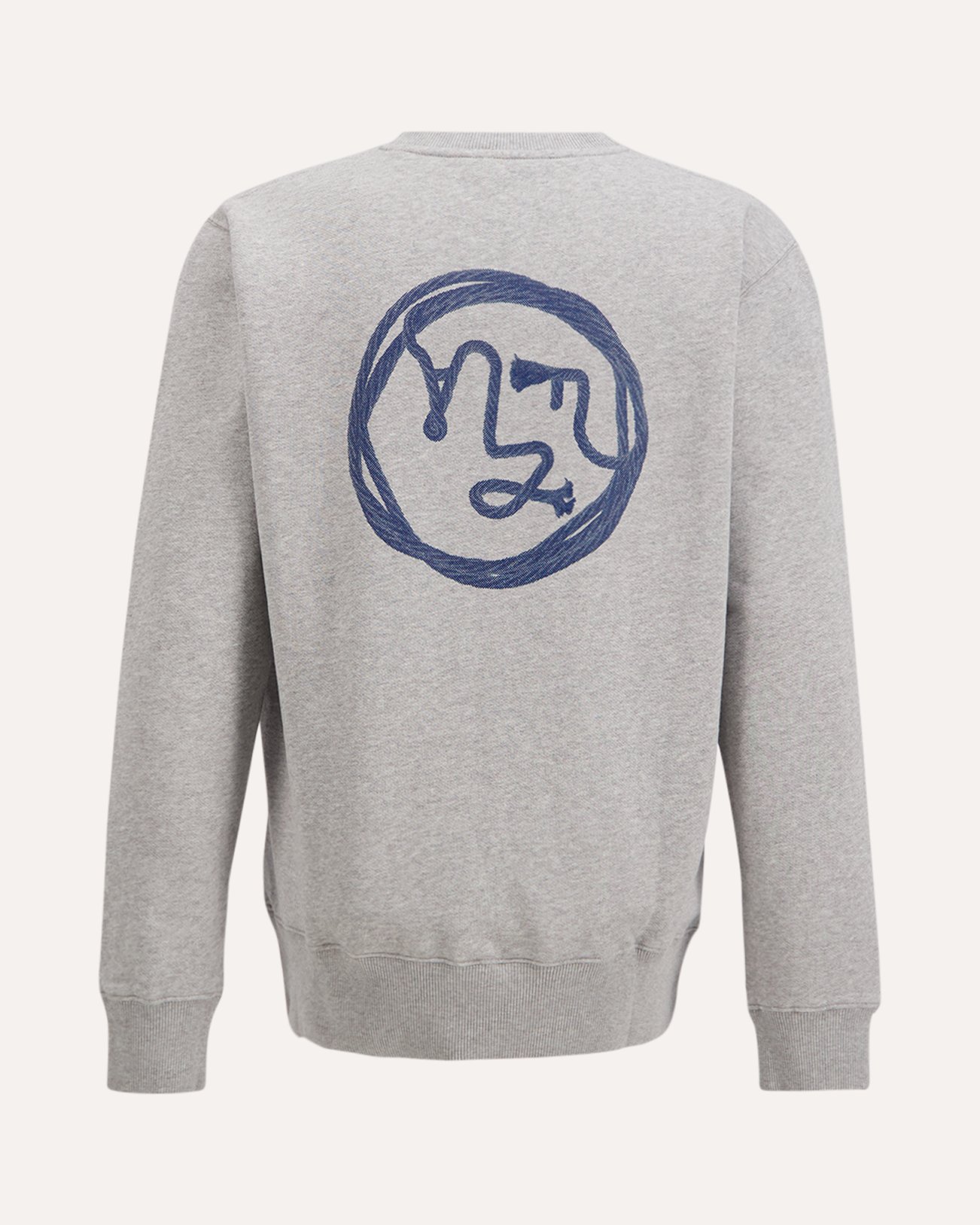 OLAF Lasso Face Crewneck GRIJS 1