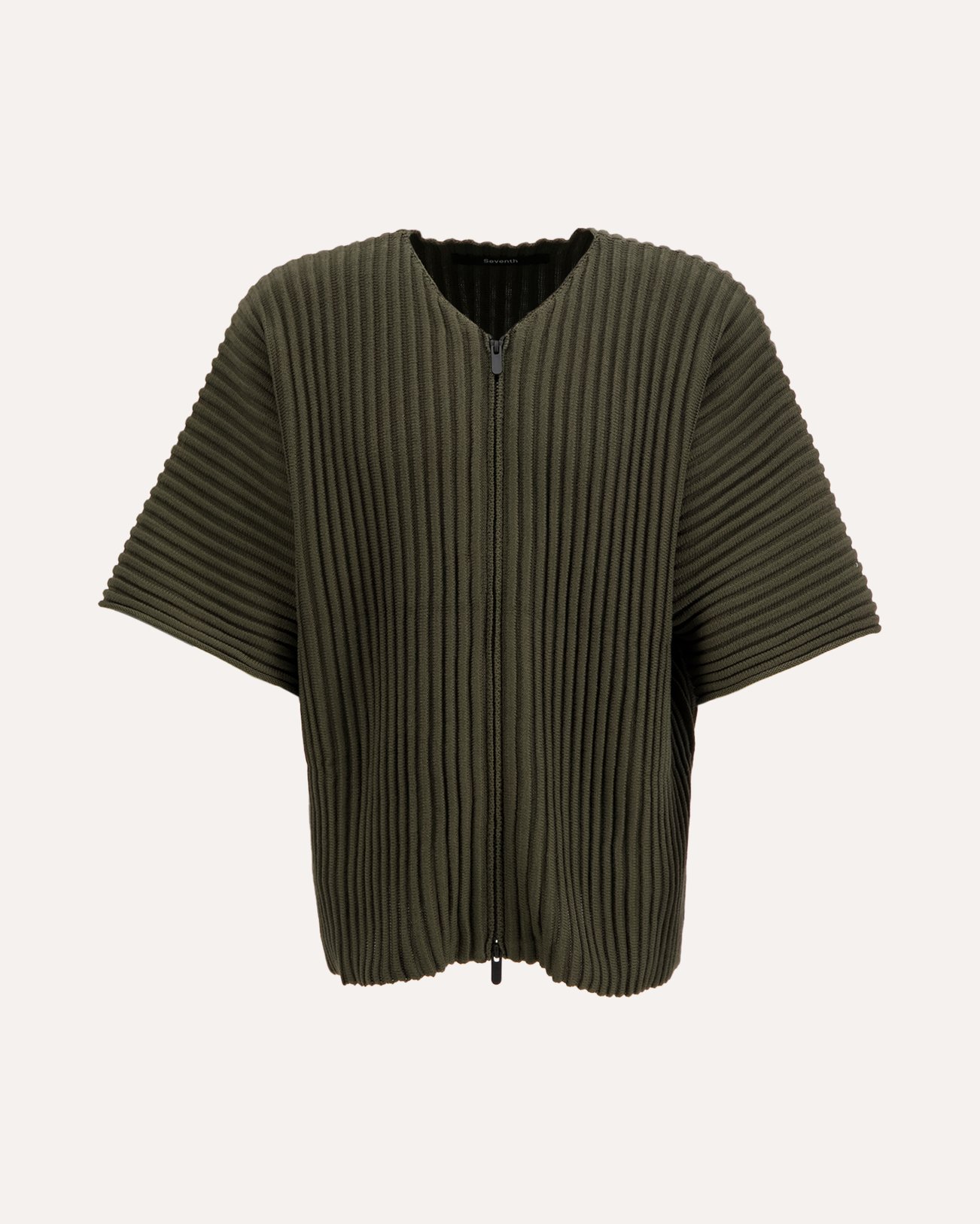 Seventh Rib Knit Kimono Top GROEN 1