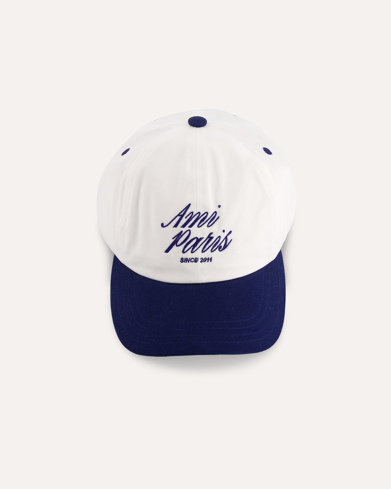 AMI Paris Casquette Ami Paris Bicolore CREME 1