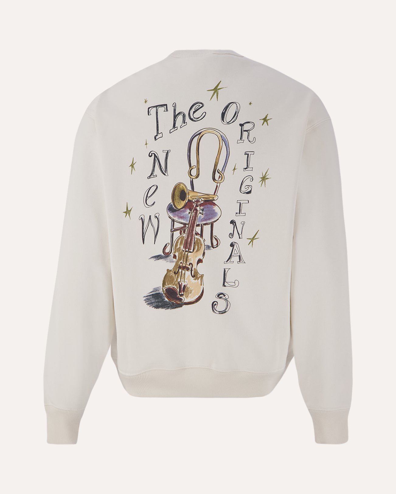 The New Originals Jazz Instruments Crewneck WIT 1