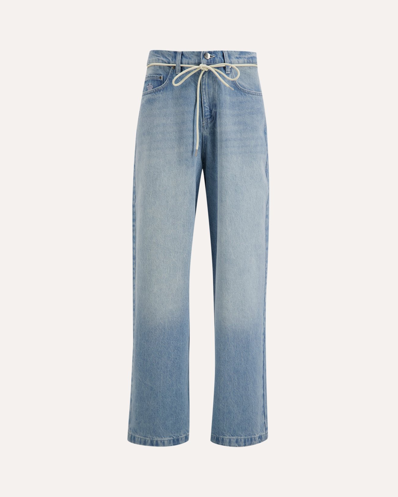about:blank Wide Leg Denim LICHTBLAUW 1