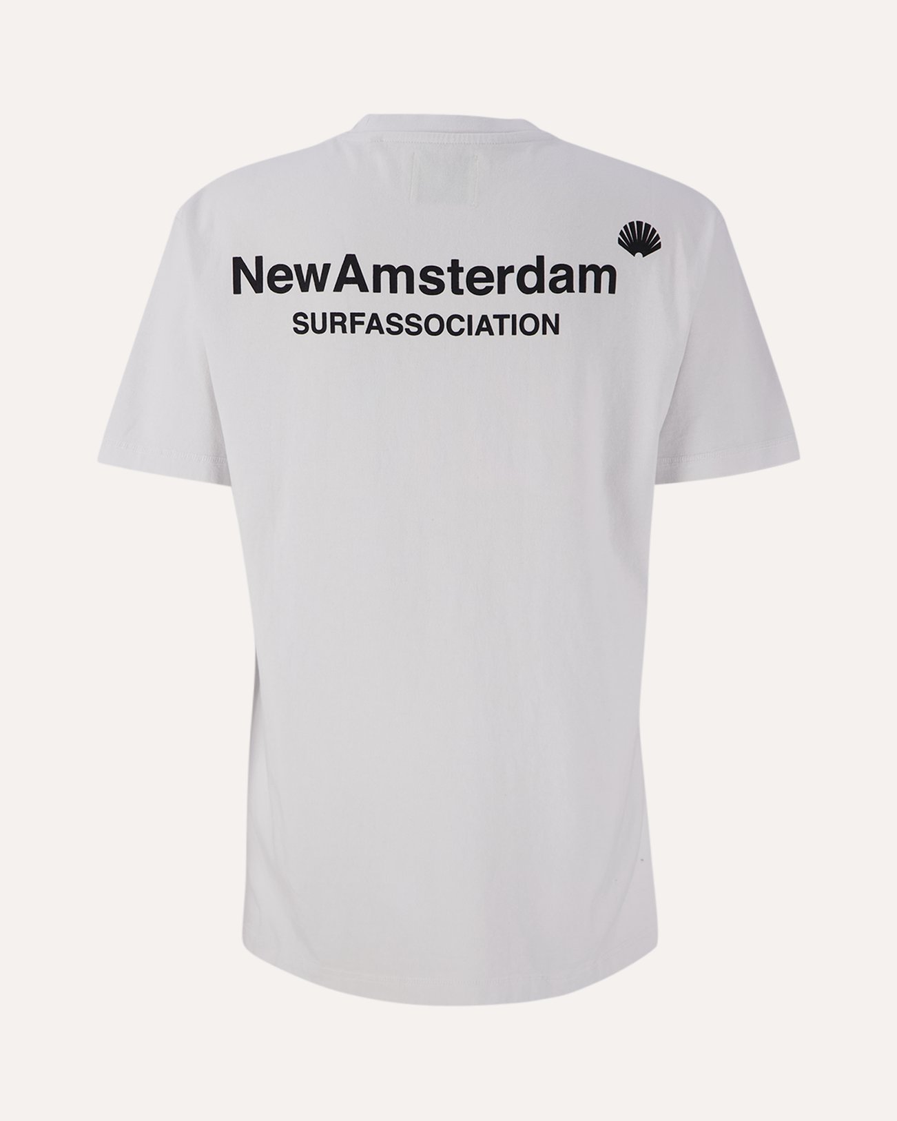 New Amsterdam Surf Association Logo Tee White/Black WIT 1