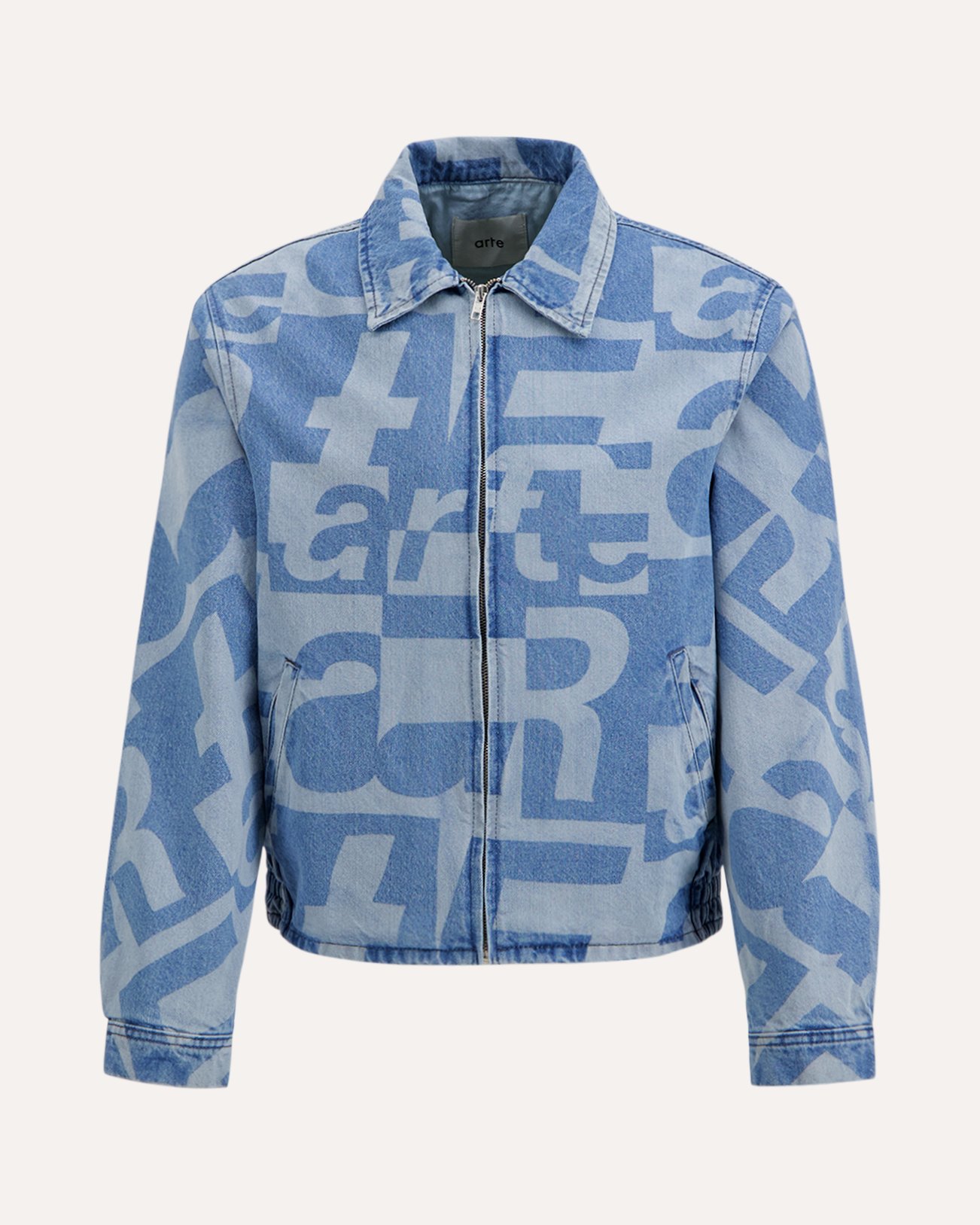 Arte Antwerp Denim Allover Jacket BLAUW 1