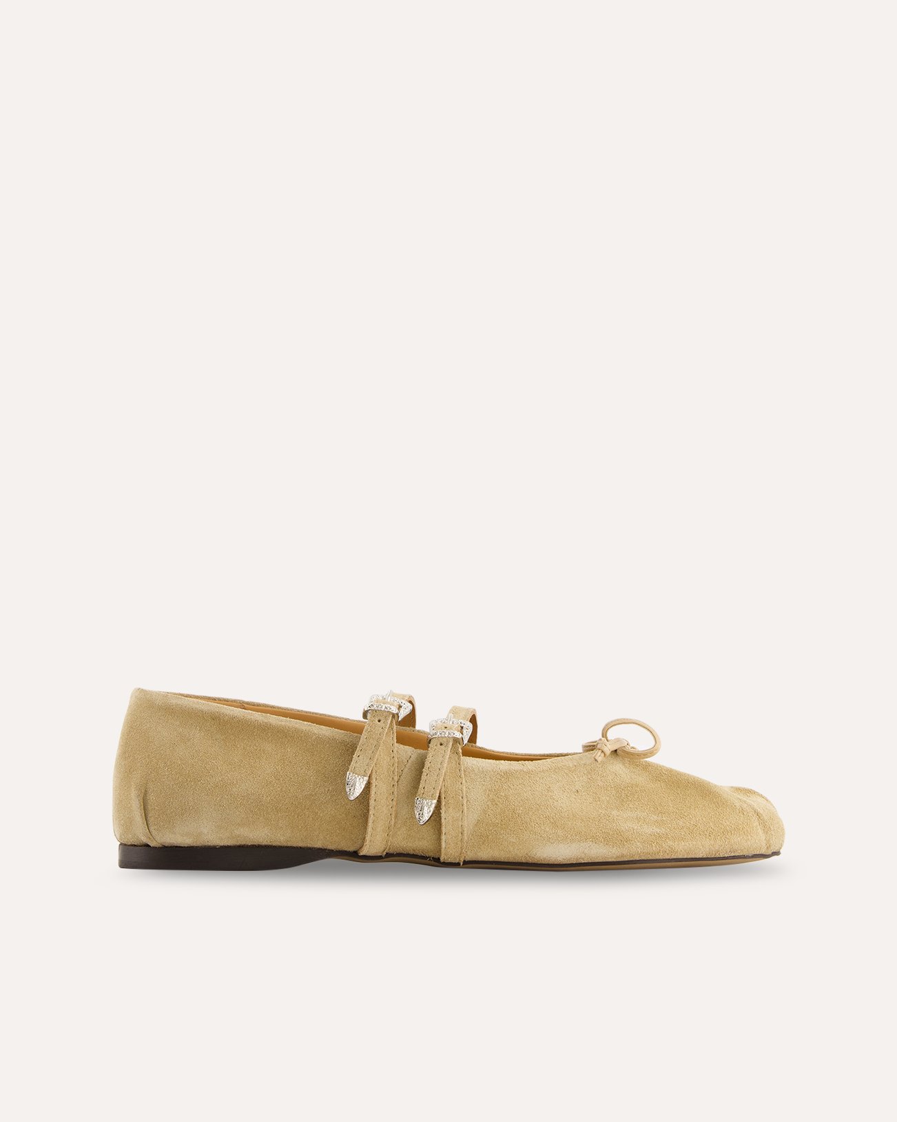 Posa Vita Ballerina Western - Suede LICHTBRUIN 1