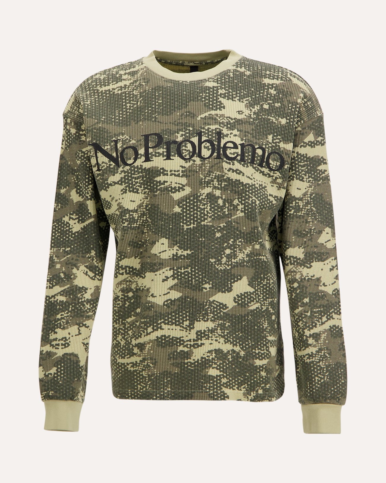 No Problemo Forest Waffle Ls Tee BEIGE 1