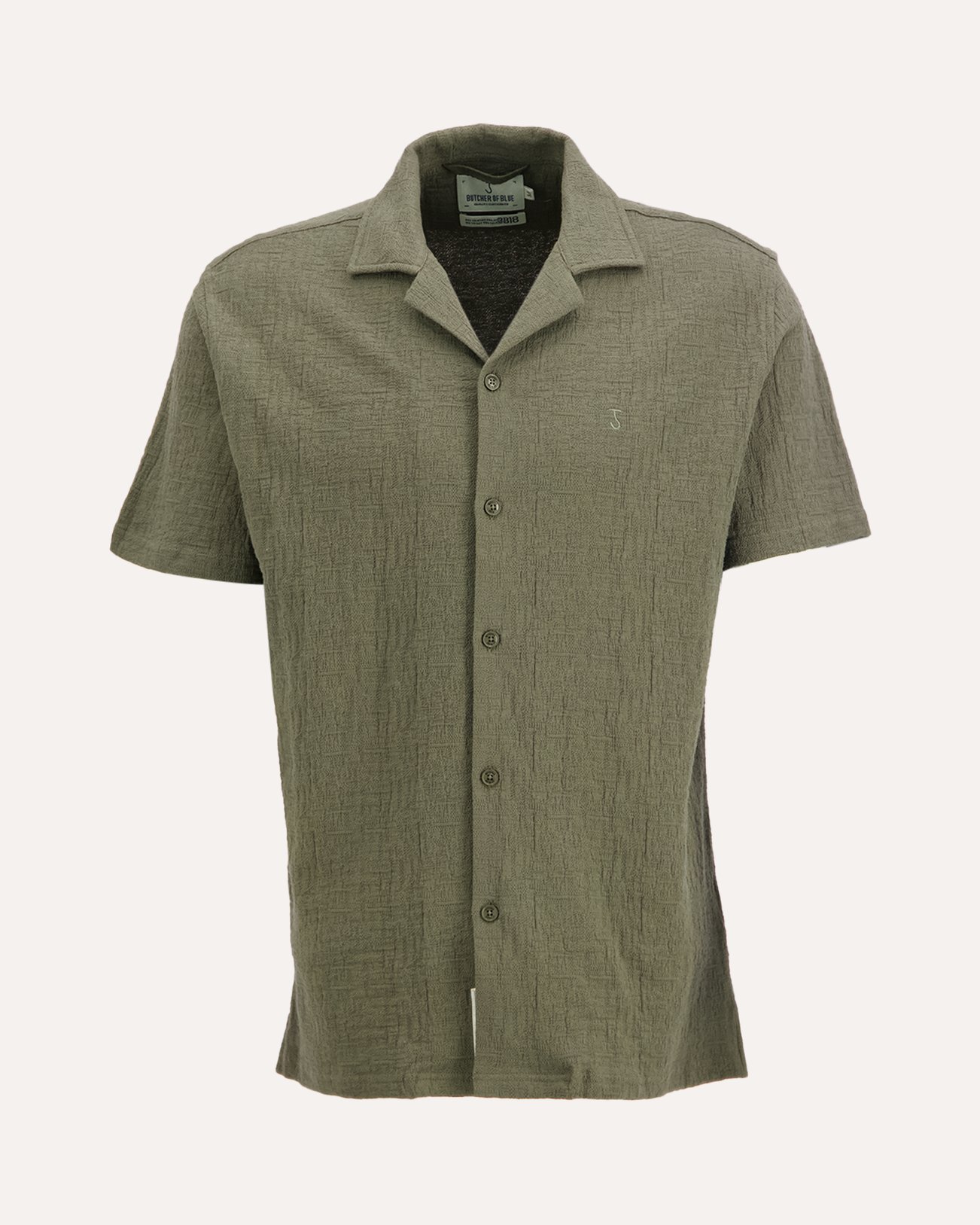 Butcher of Blue Ripley Structure Shirt GROEN 1