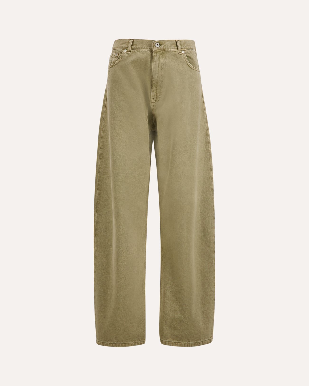 OLAF Monogram Barrel Leg Denim Pant BRUIN 1