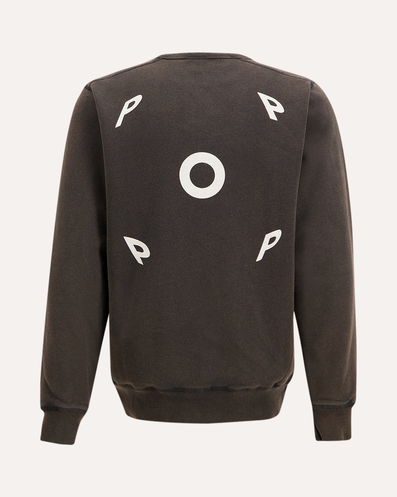 POP Trading Company Fish Eye Crewneck Sweat ZWART 1