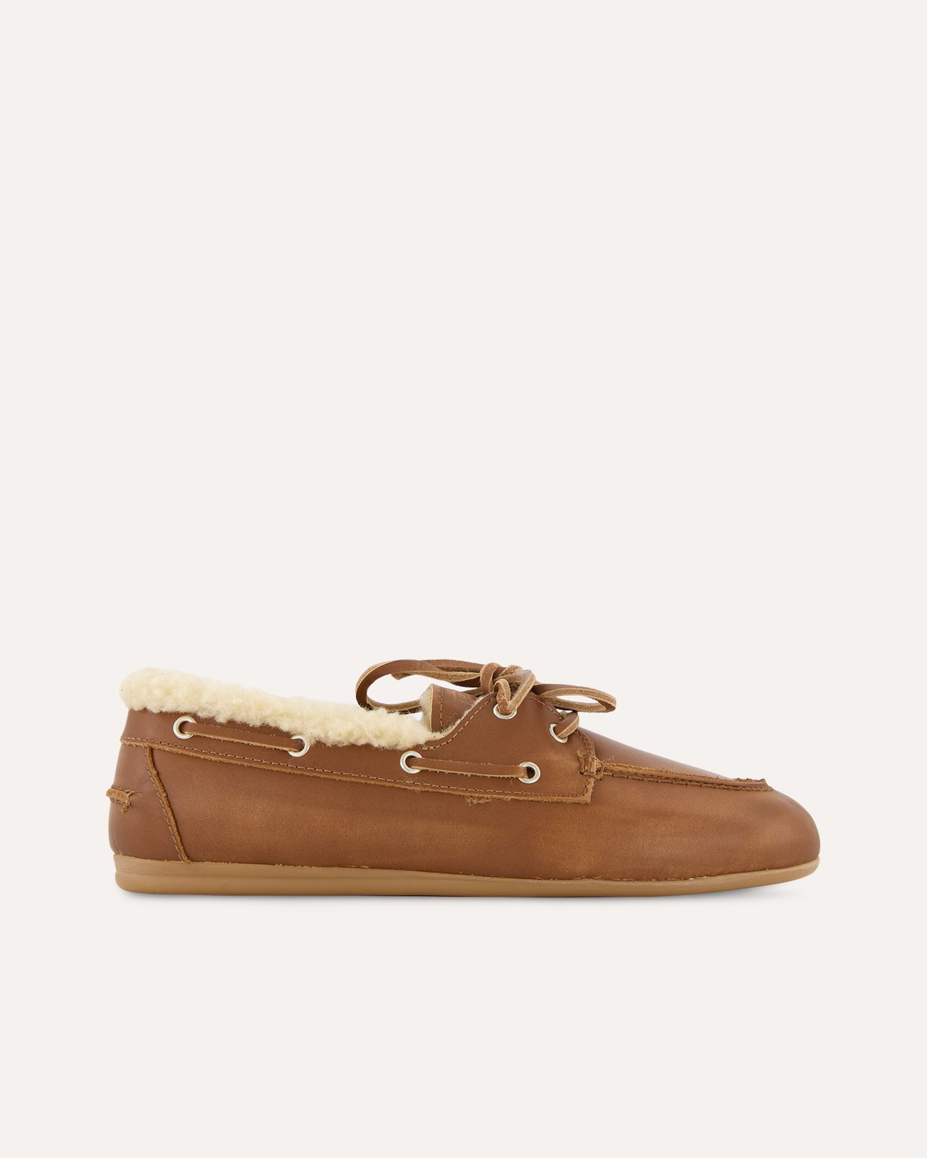 Posa Boat Loafer Brushed - Fur leather BRUIN 1