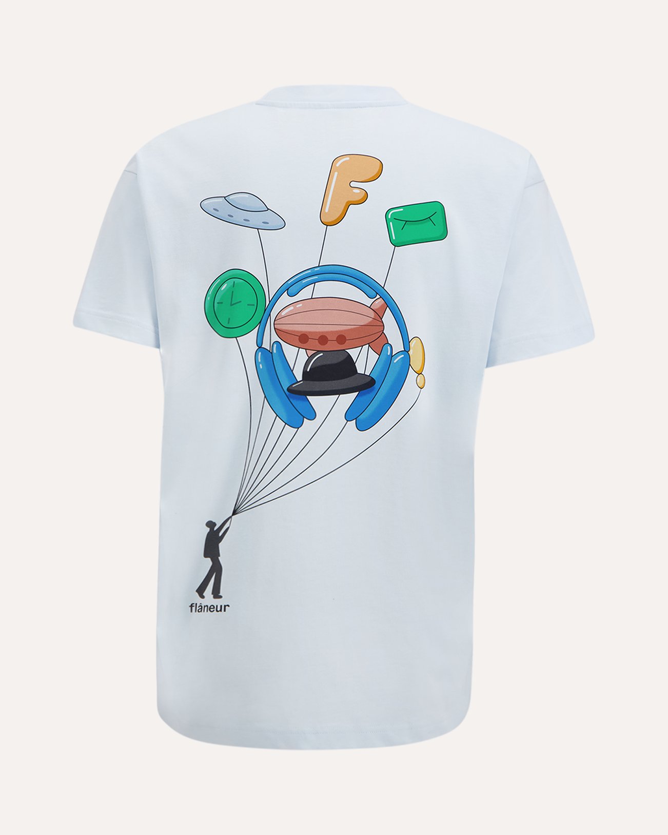 Flaneur Inflatables T-Shirt LICHTBLAUW 1