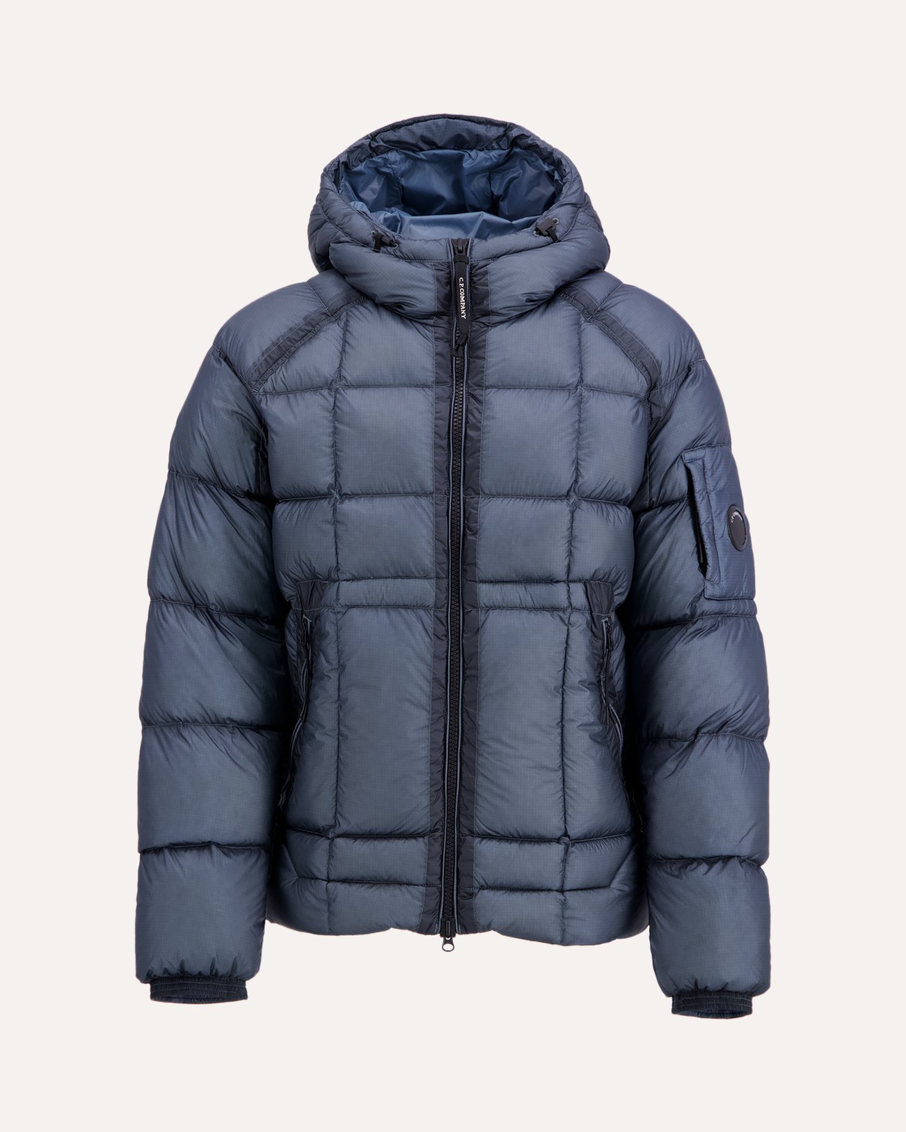 C.P. Company D.D. Shell Hooded Puffer Jacket BLAUW 1