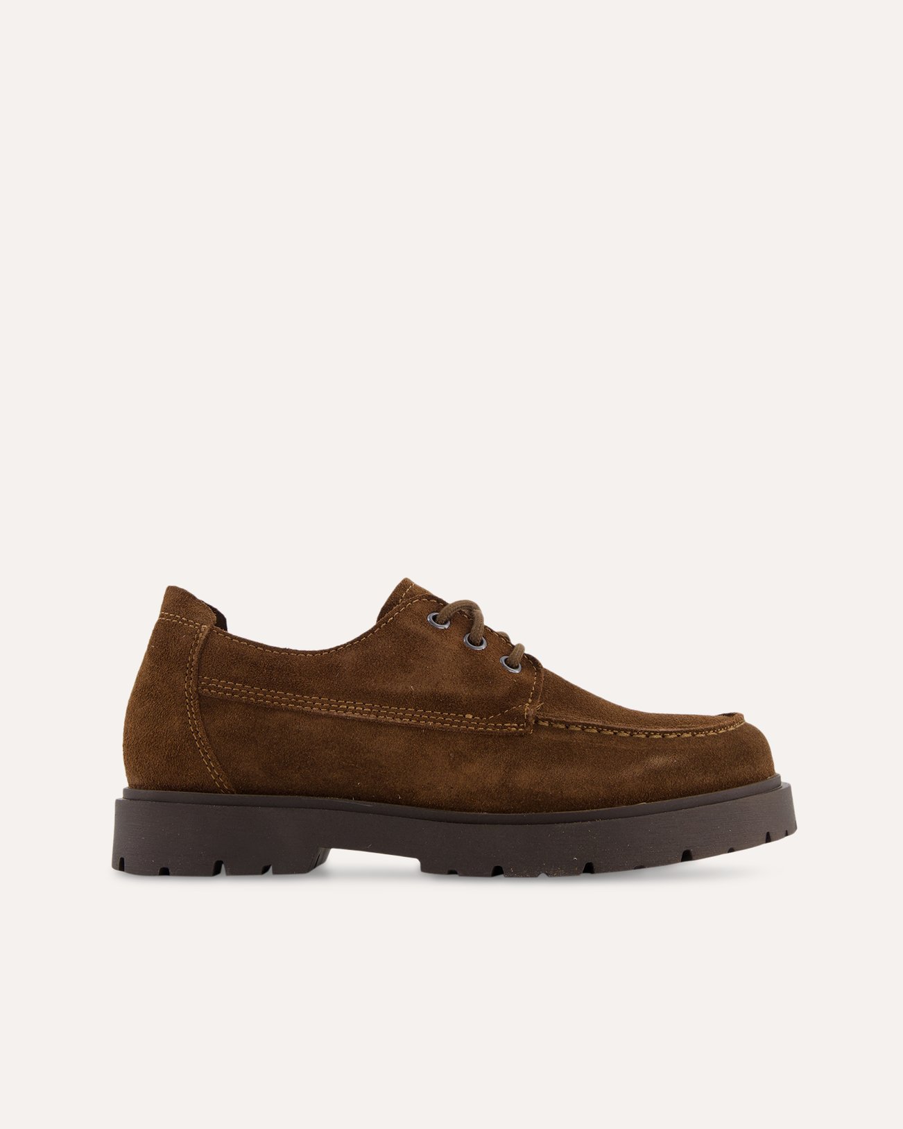 Birkenstock Highwood Moc Lace Low Suede Leather Narrow DONKERBRUIN 1
