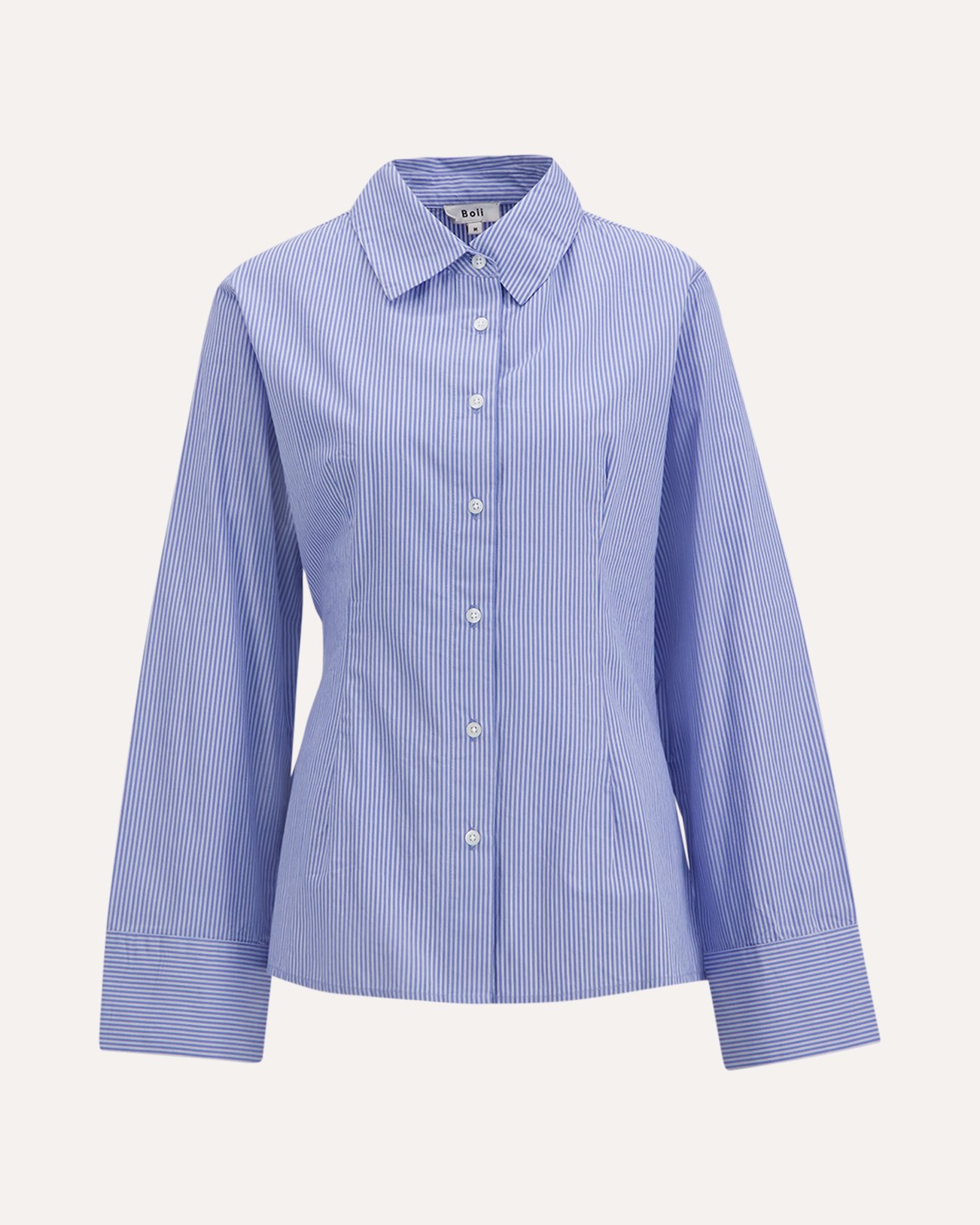Boii Studios Bobbie Stripe Shirt LICHTBLAUW 1