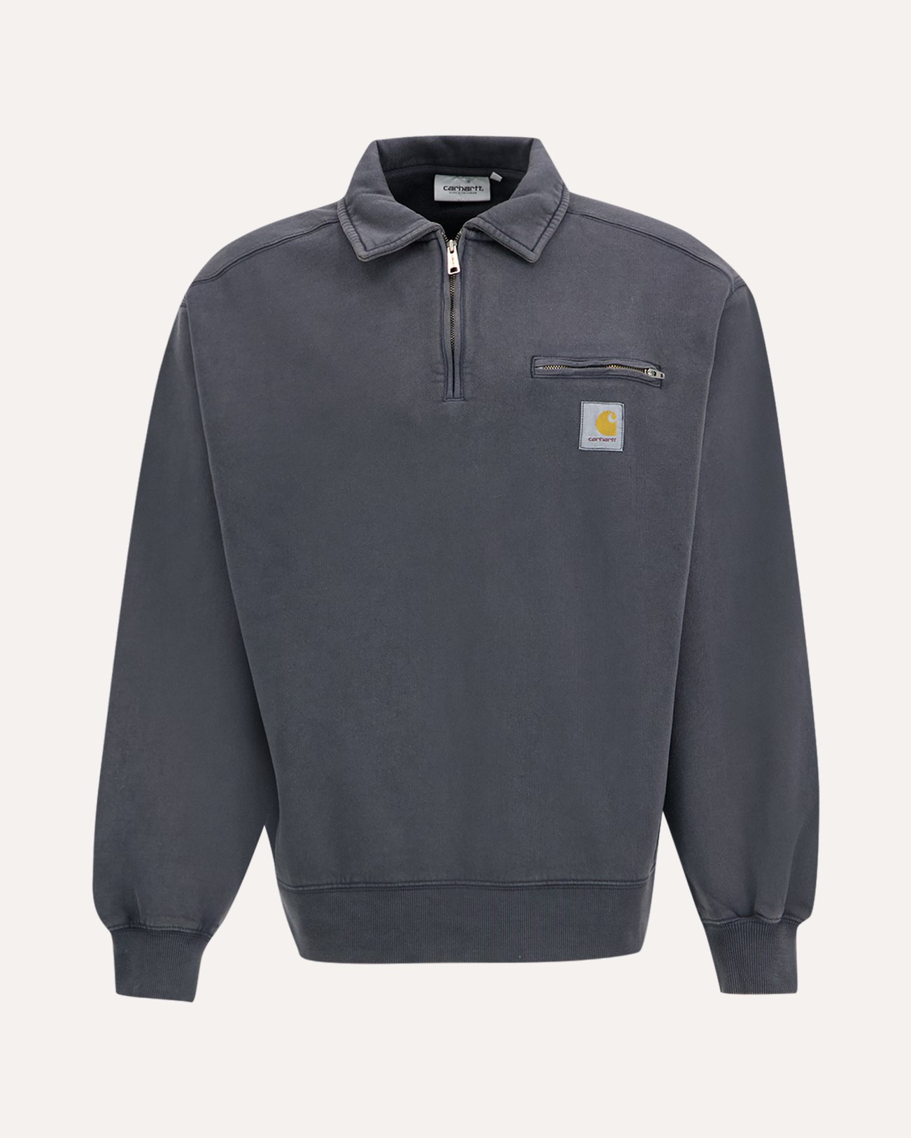 Carhartt Half Zip Detroit Sweat ZWART 1