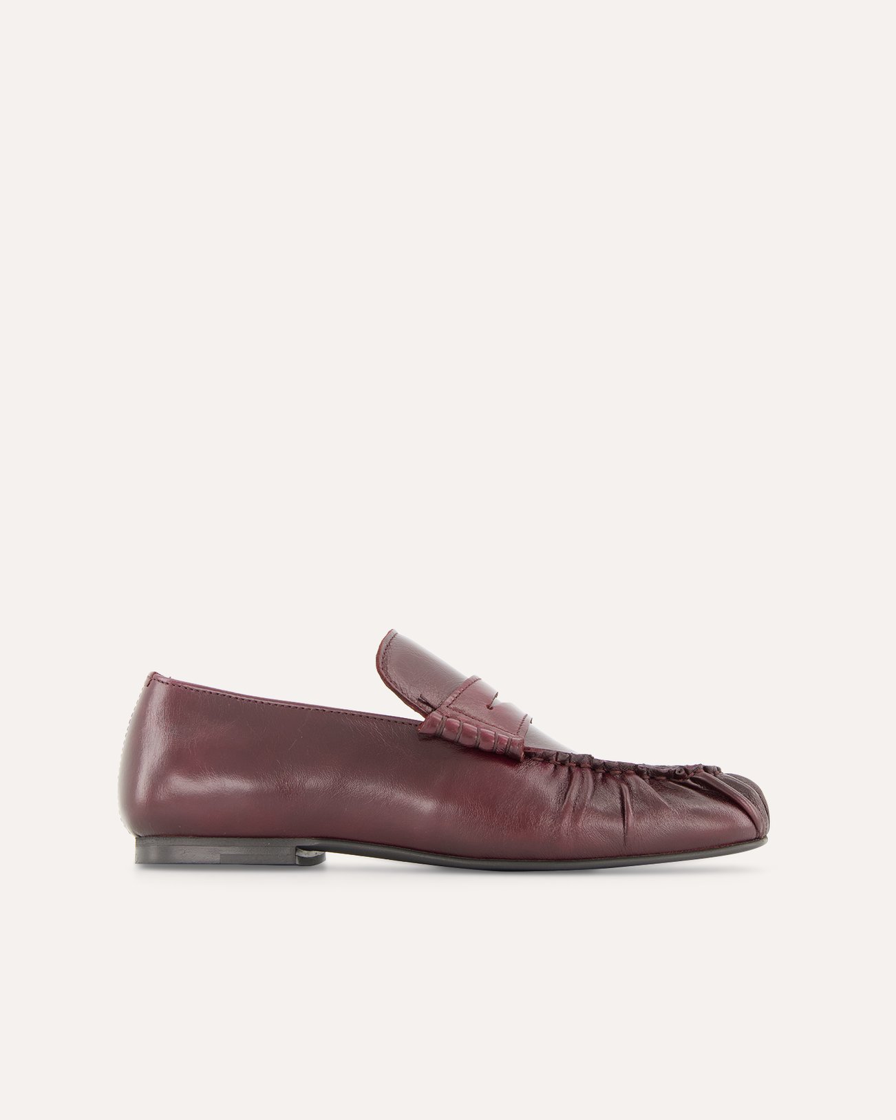 Alohas Aven Rift Burgundy Leather Loafers ROOD 1