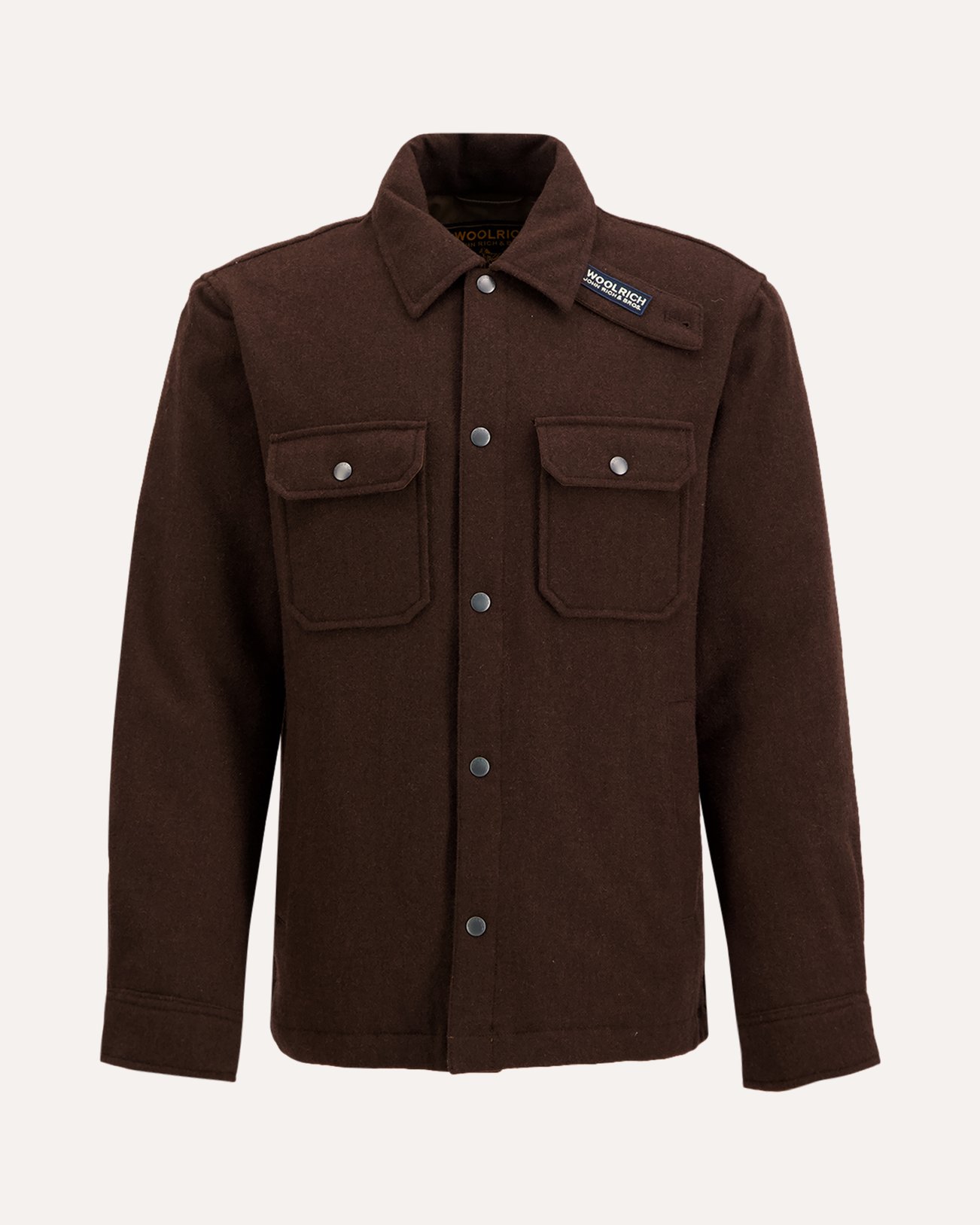 Woolrich Wool Alaskan Shirt Jacket DONKERBRUIN 1