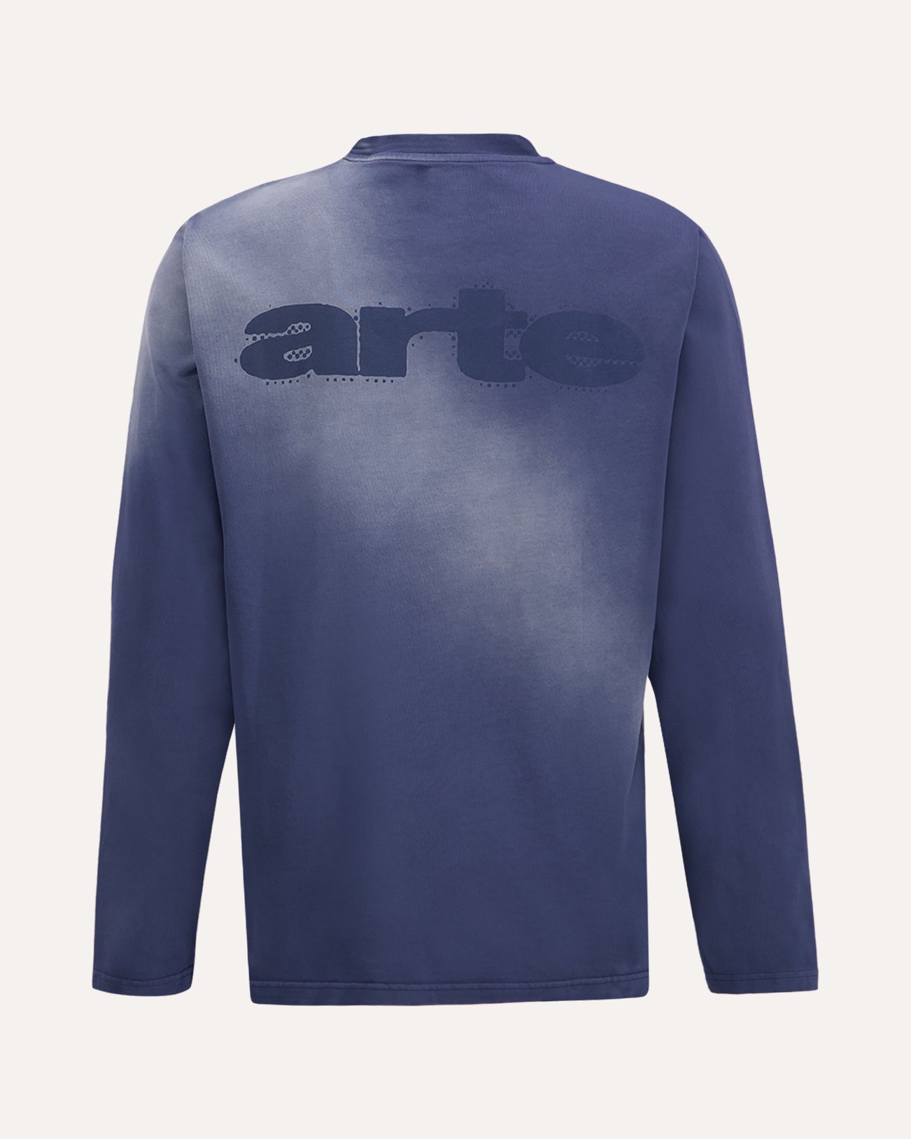 Arte Antwerp Stencil Sunfade Longsleeve DONKERBLAUW 1