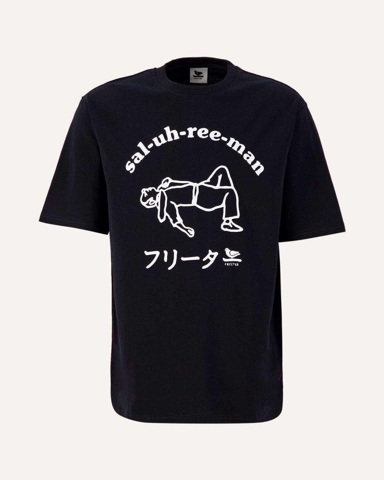 Freeter Saluhreeman T-Shirt ZWART 1