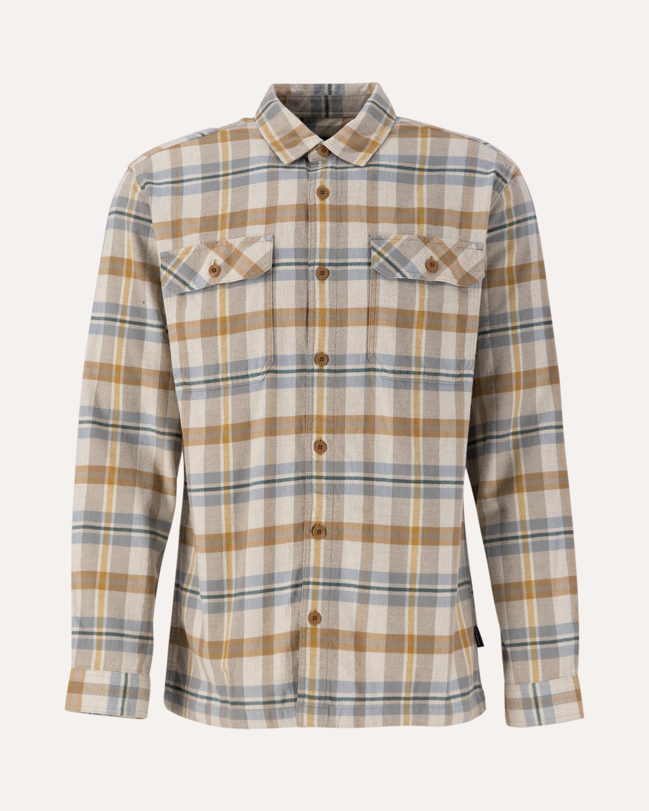 Patagonia M'S L/S Organic Cotton Mw Fjord Flannel Shirt BEIGE 1