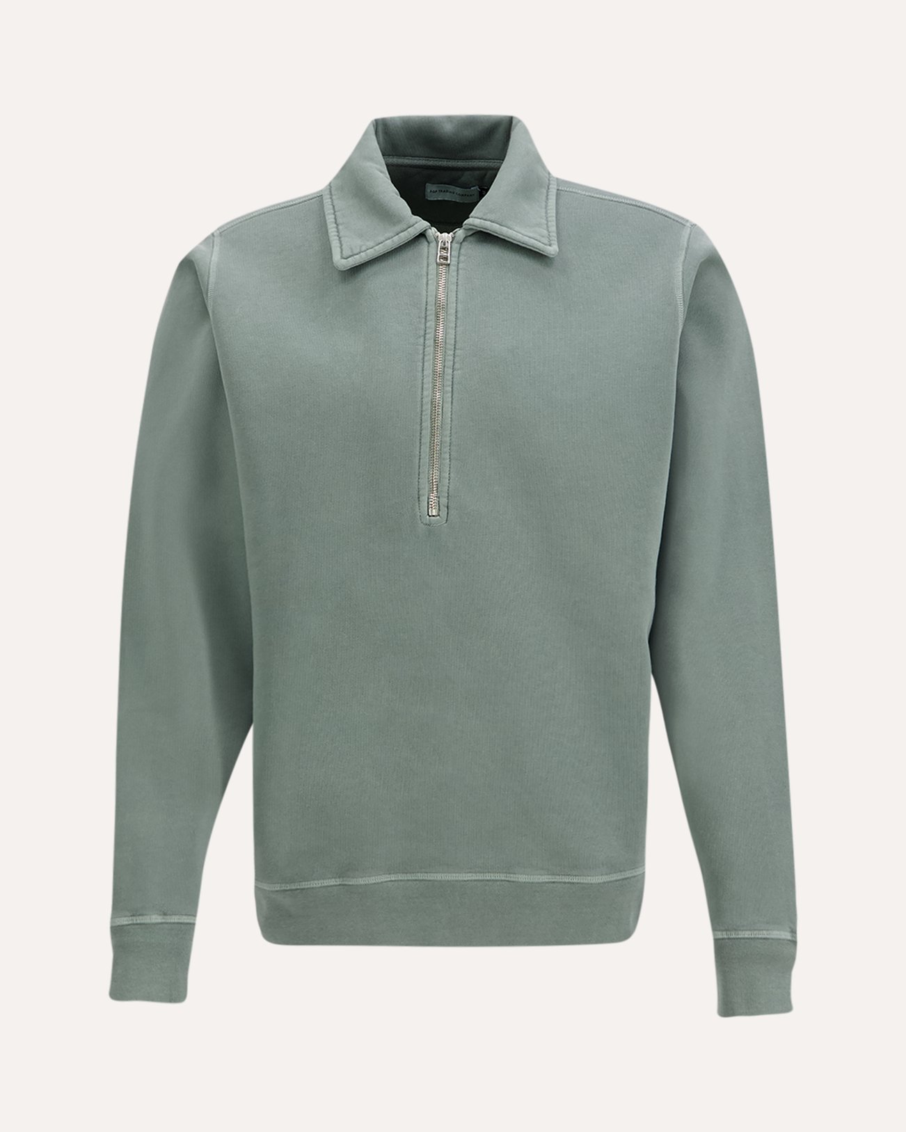 POP Trading Company Halfzip Sweat GROEN 1