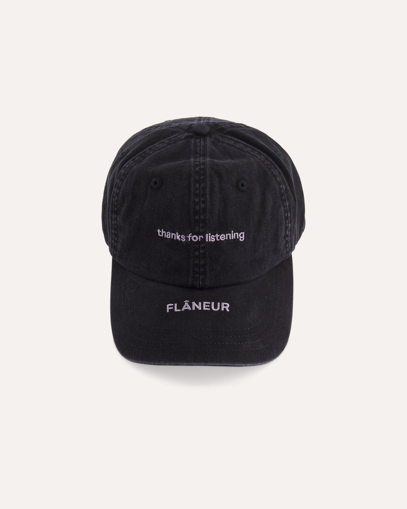 Flaneur Listening Cap ZWART 1