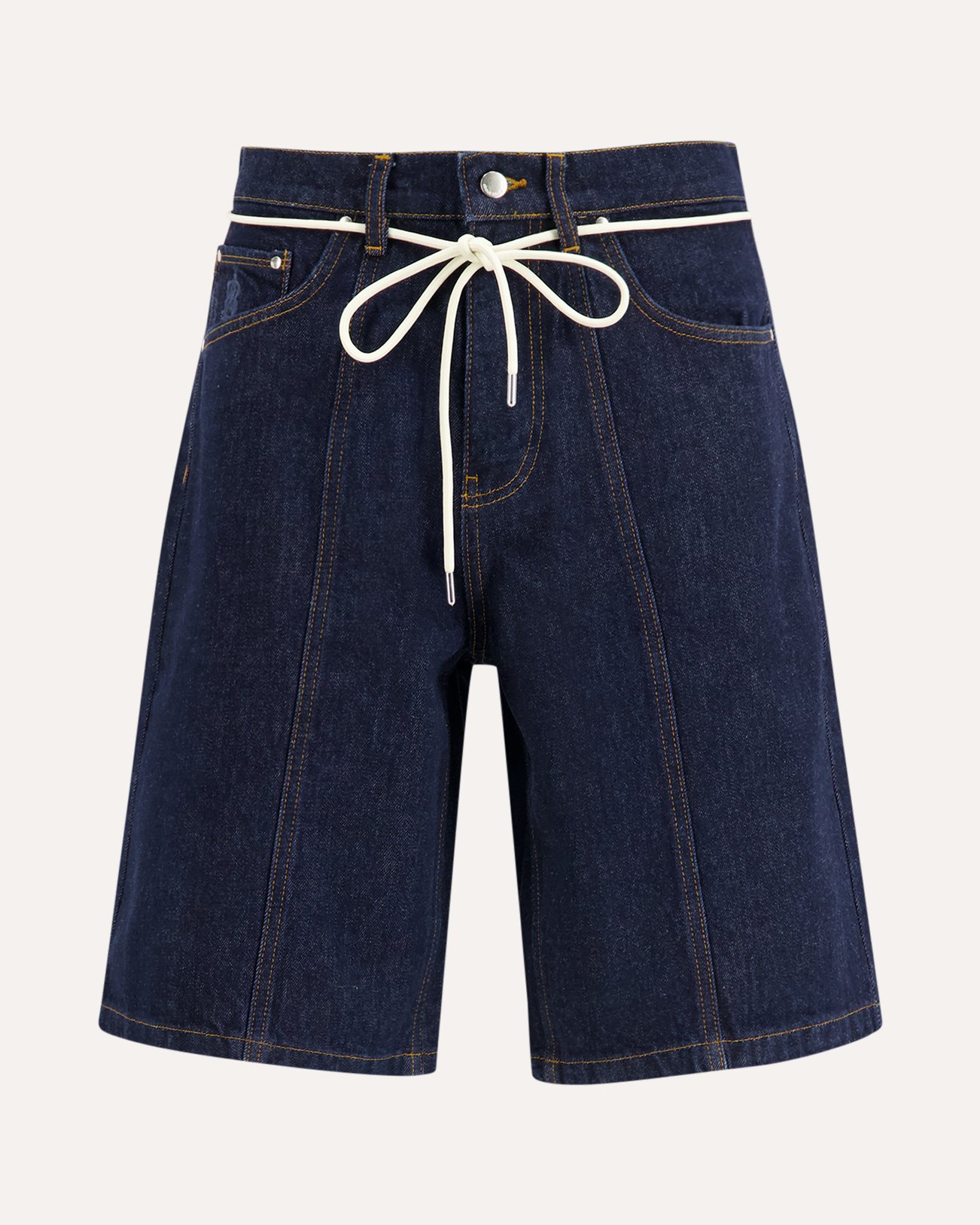 about:blank Felled Denim Short DENIM 1