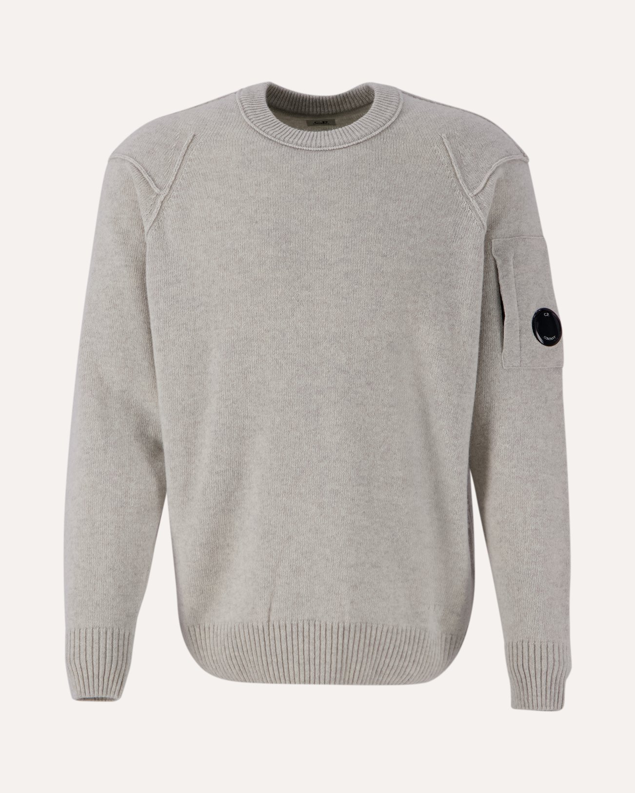 C.P. Company Lambswool Crew Neck Knit CREME 1