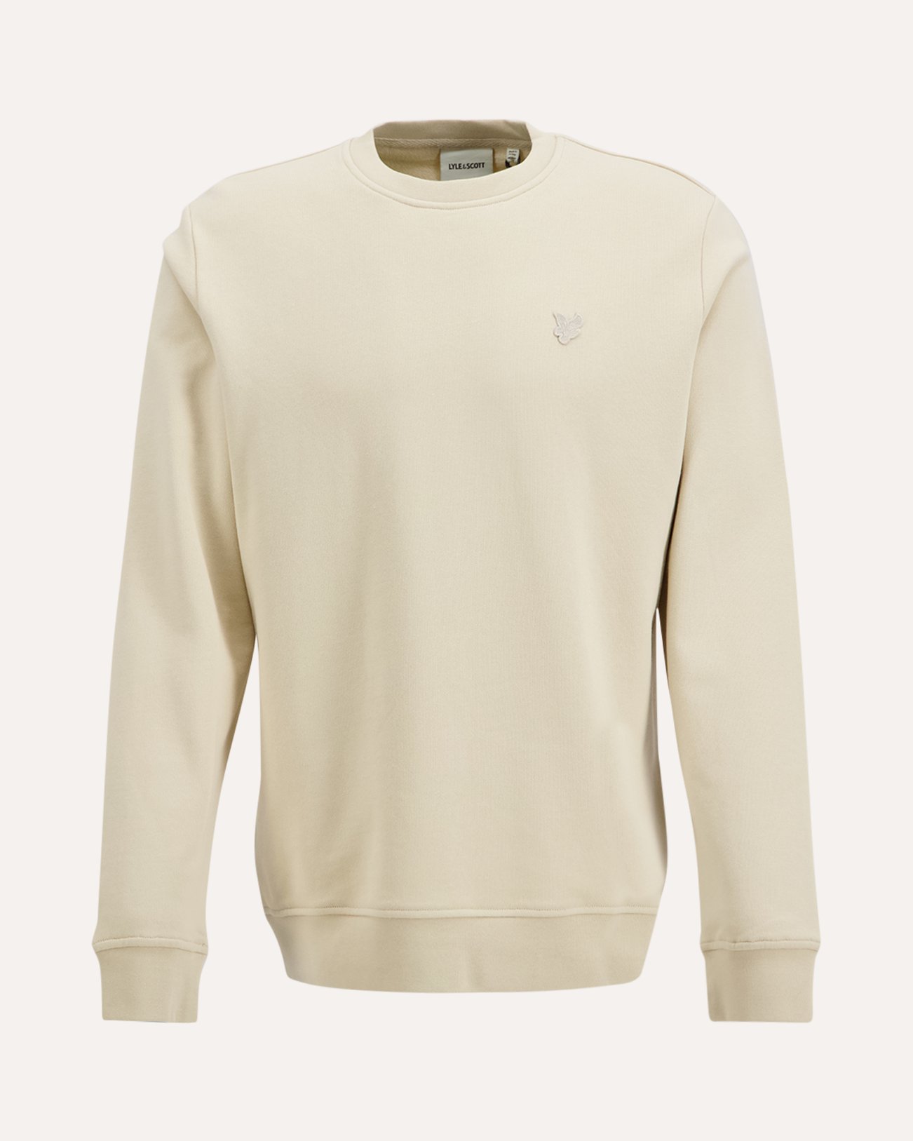 Lyle & Scott Superfine Crew Neck Sweatshirt BEIGE 1