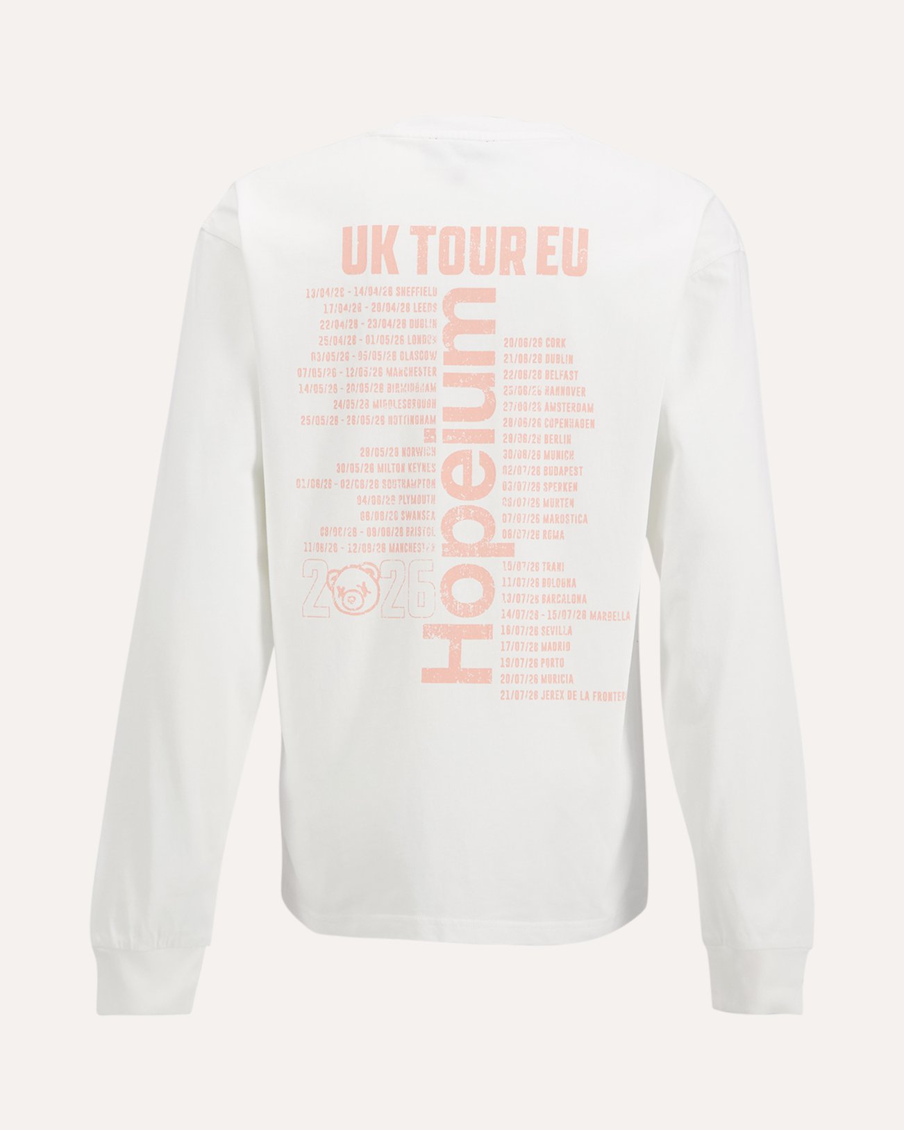 Hopeium Tour Long Sleeve Tee Hopeium WIT 1
