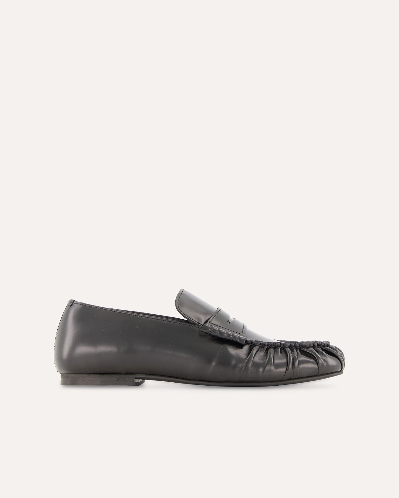 Alohas Aven Black Leather Loafers ZWART 1