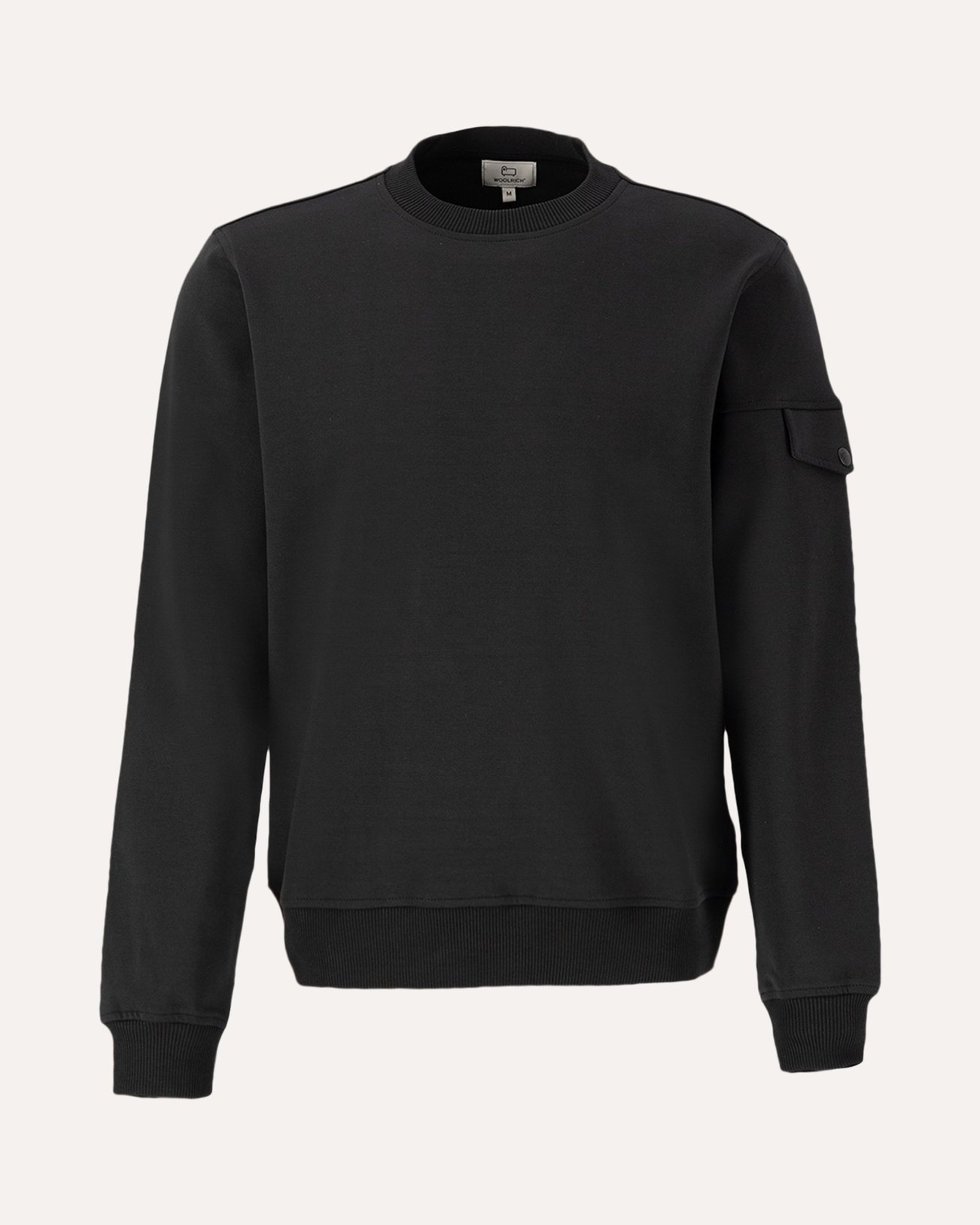 Woolrich Light Fleece Sweatshirt BLACK 1