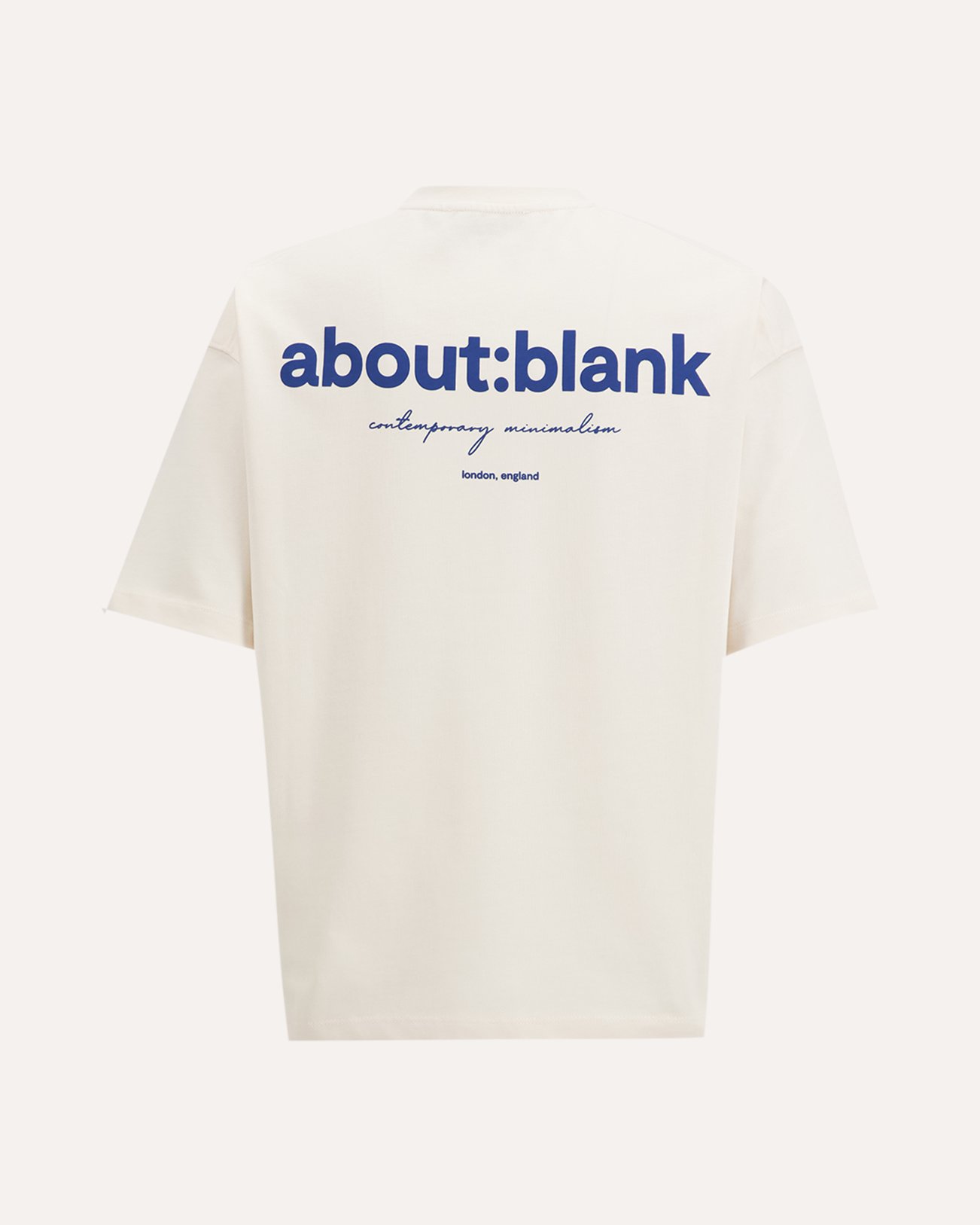 about:blank Box T Shirt BEIGE 1