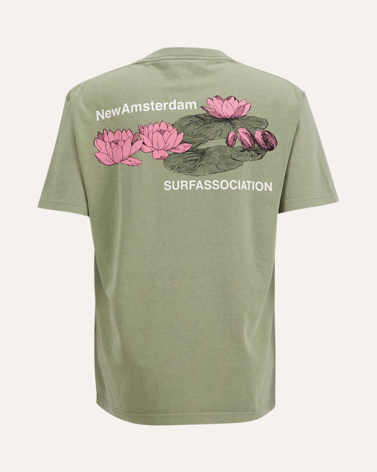 New Amsterdam Surf Association Lilies Tee GROEN 1