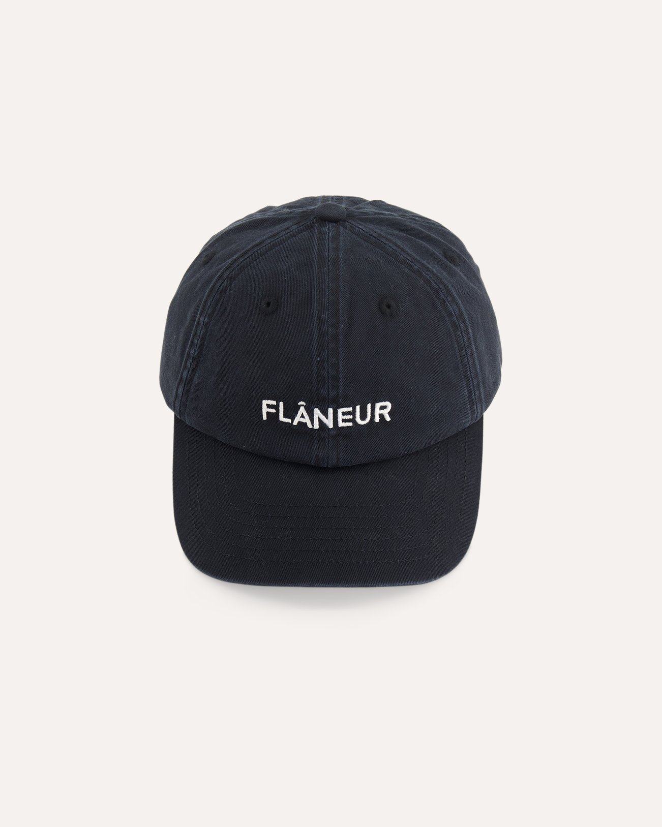 Flaneur Logo Cap ZWART 1
