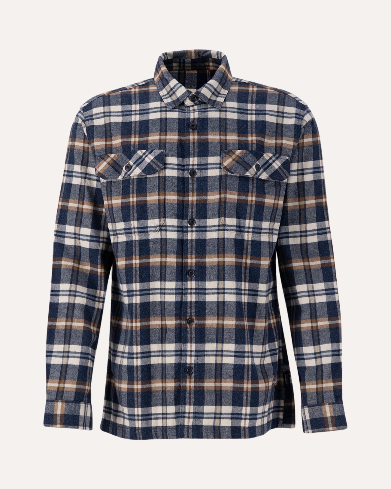 Patagonia M'S L/S Organic Cotton Mw Fjord Flannel Shirt NAVY 1